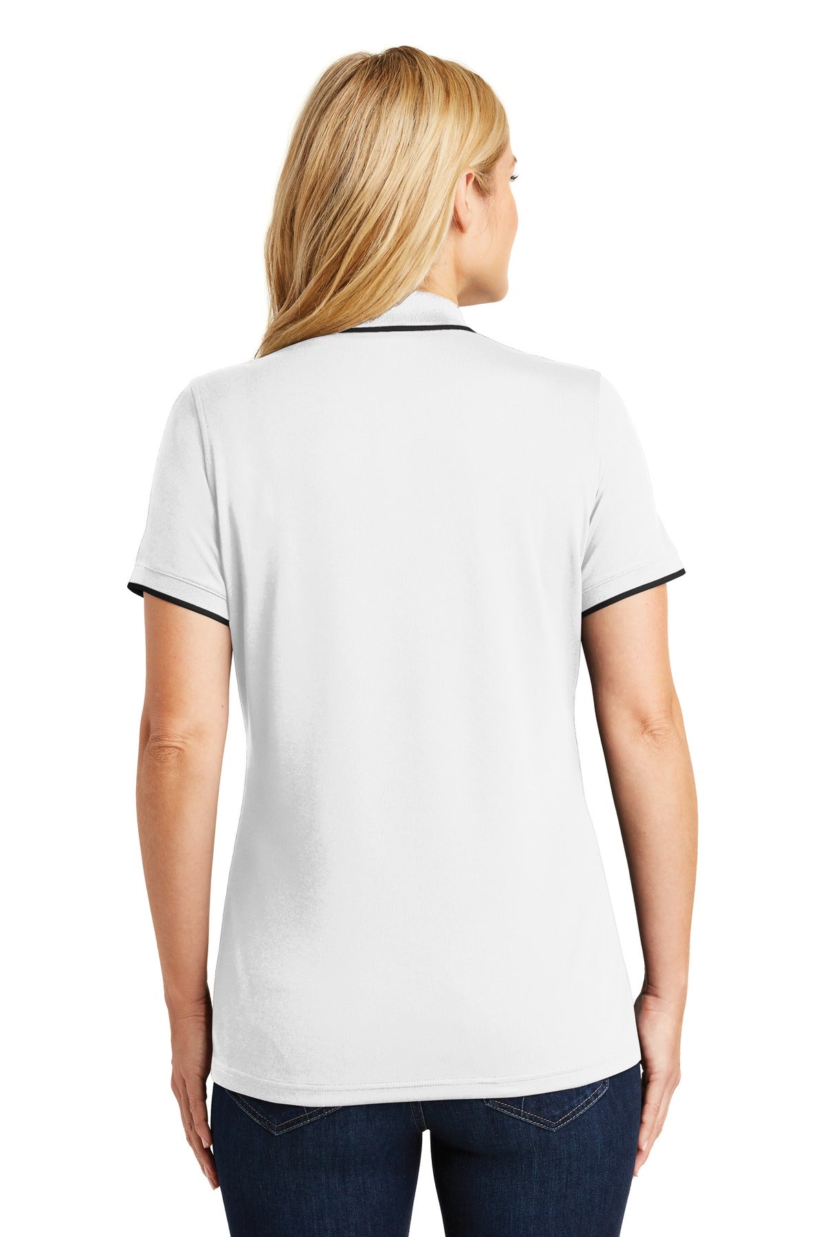 Port Authority Ladies Dry Zone UV Micro-Mesh Tipped Polo. LK111