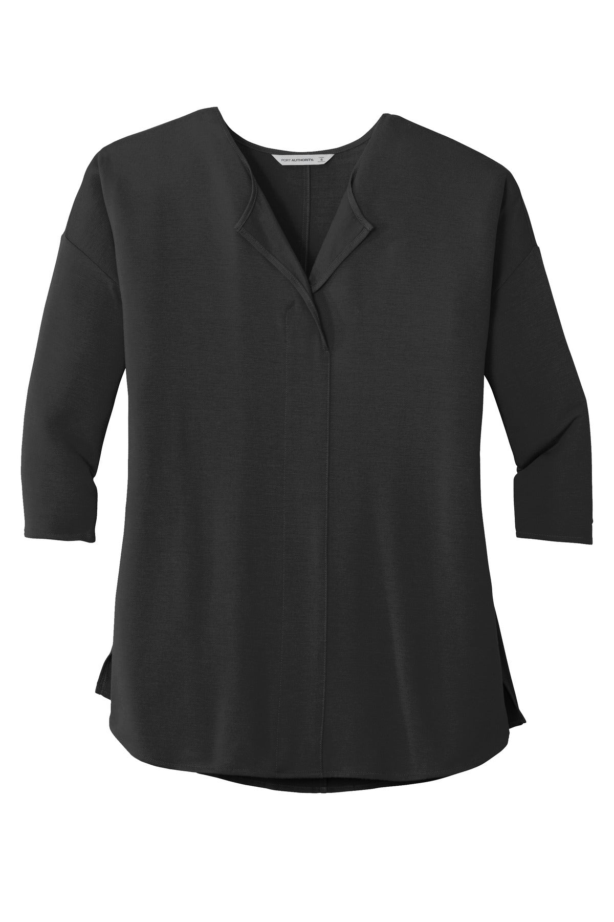 Port Authority Ladies Concept 3/4-Sleeve Soft Split Neck Top. LK5433