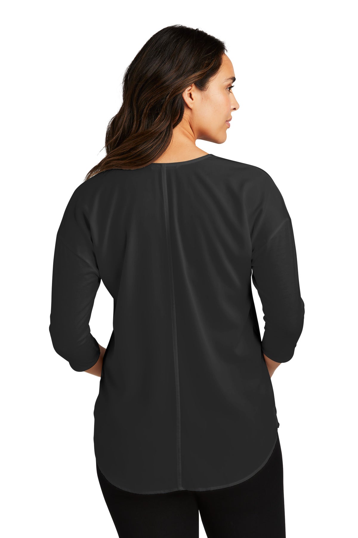 Port Authority Ladies Concept 3/4-Sleeve Soft Split Neck Top. LK5433