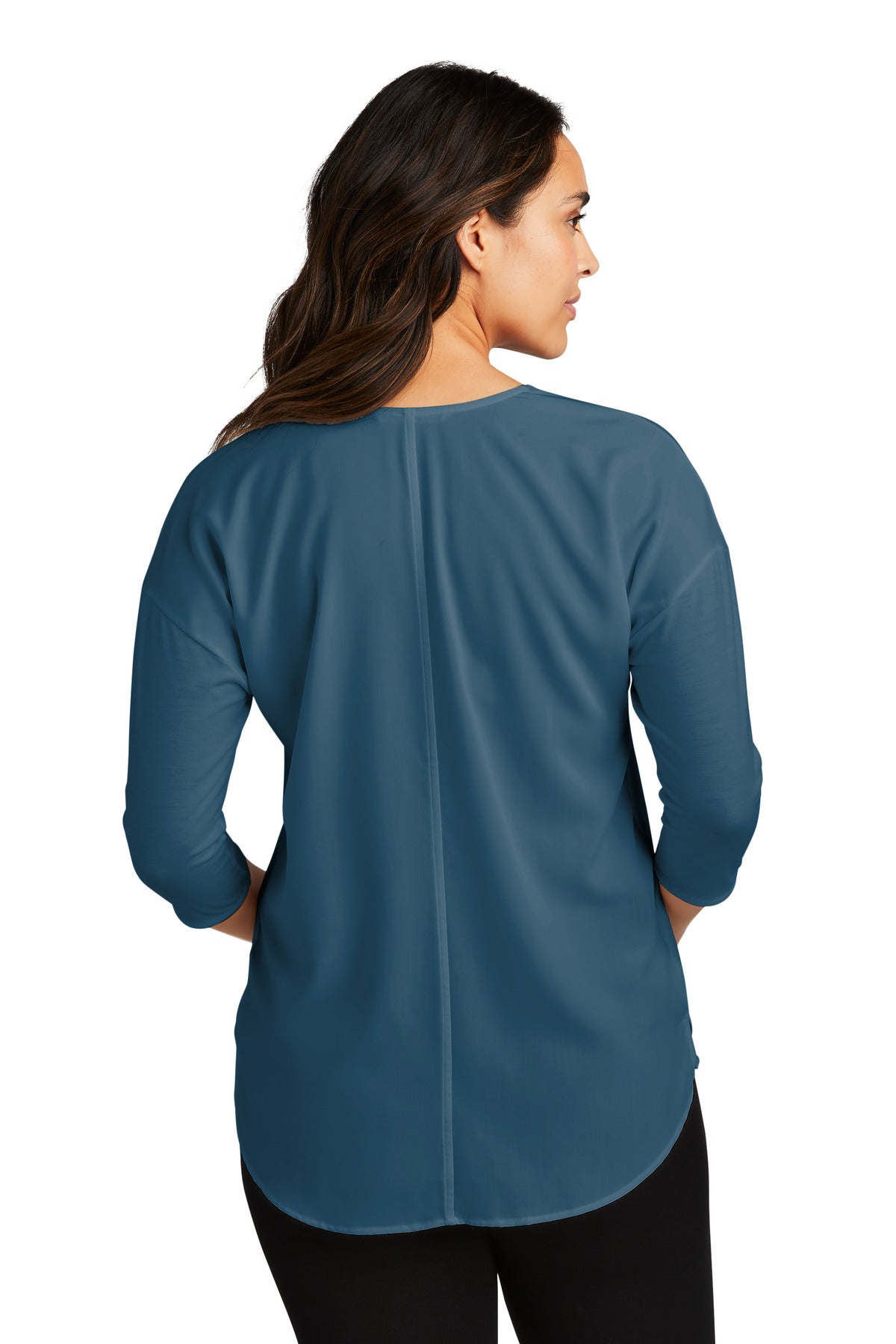 Port Authority Ladies Concept 3/4-Sleeve Soft Split Neck Top. LK5433