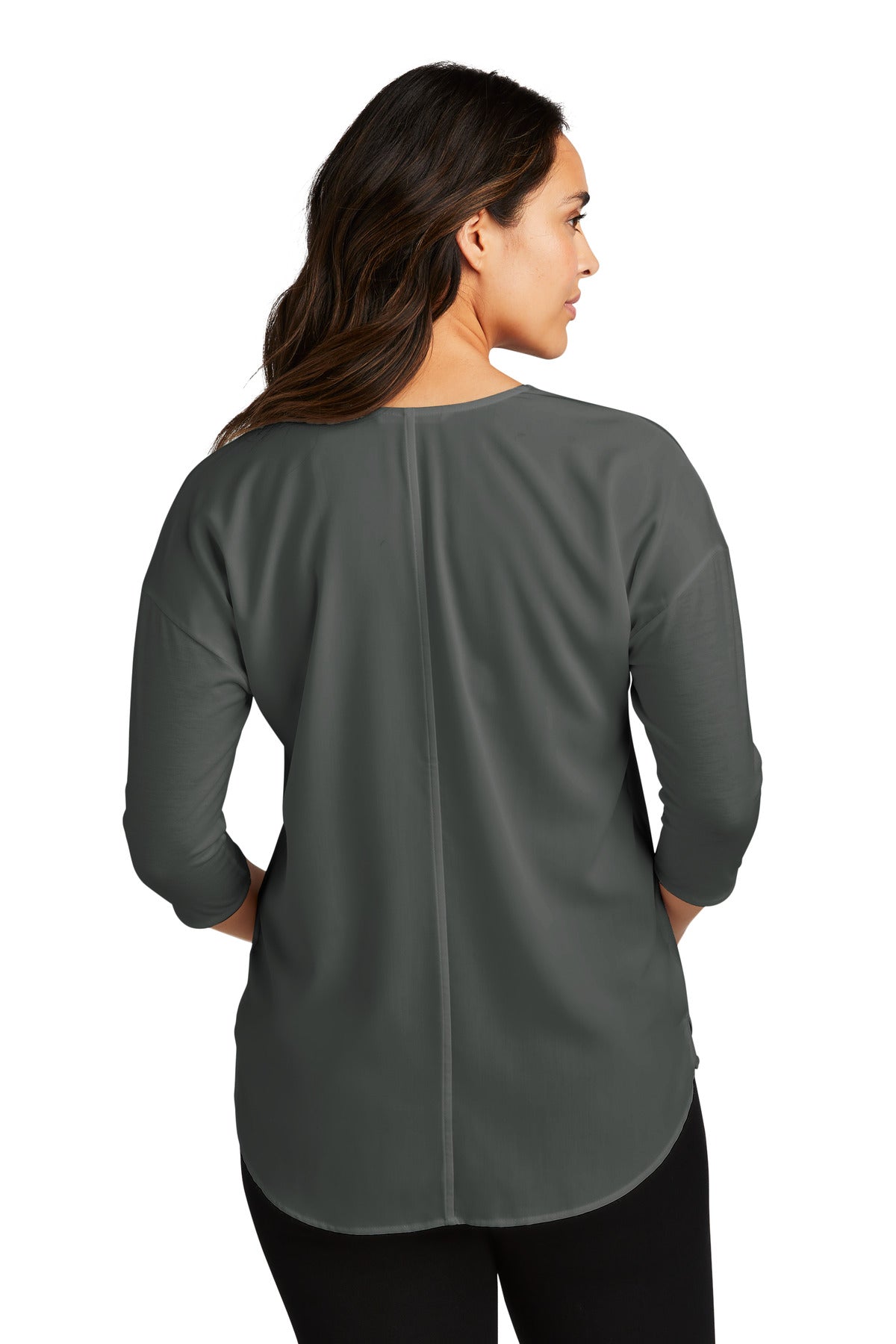 Port Authority Ladies Concept 3/4-Sleeve Soft Split Neck Top. LK5433