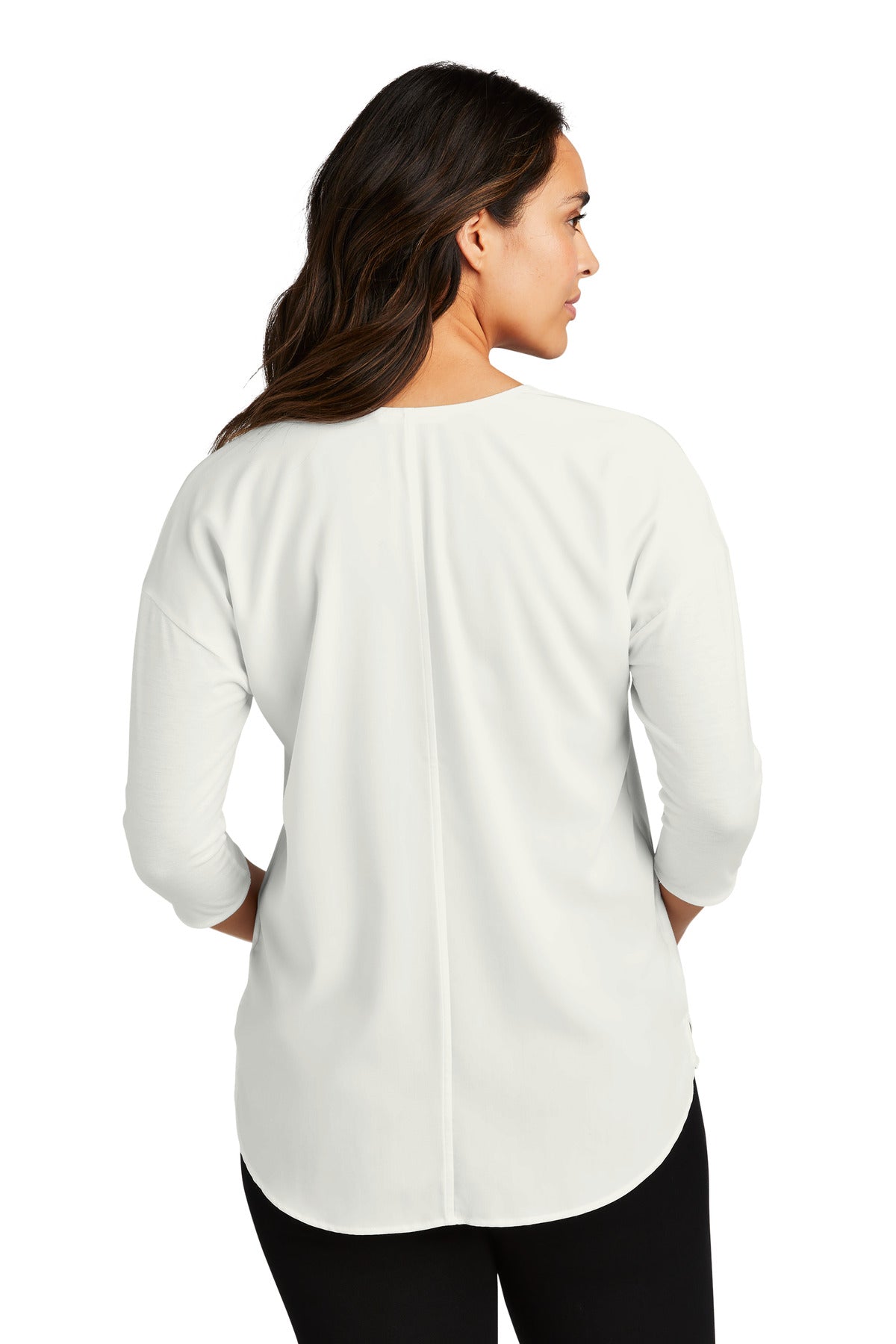 Port Authority Ladies Concept 3/4-Sleeve Soft Split Neck Top. LK5433