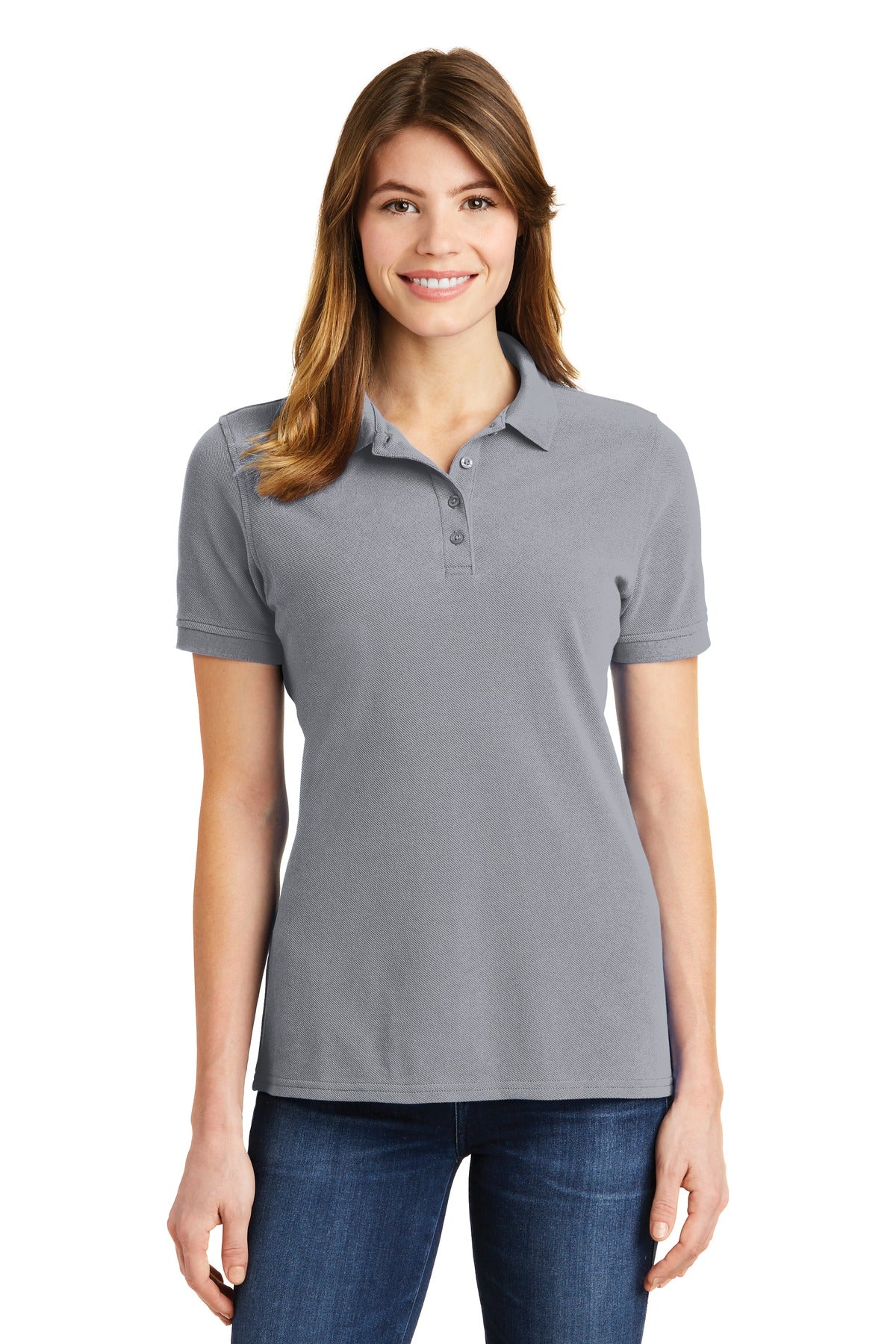 Port & Company Ladies Combed Ring Spun Pique Polo. LKP1500