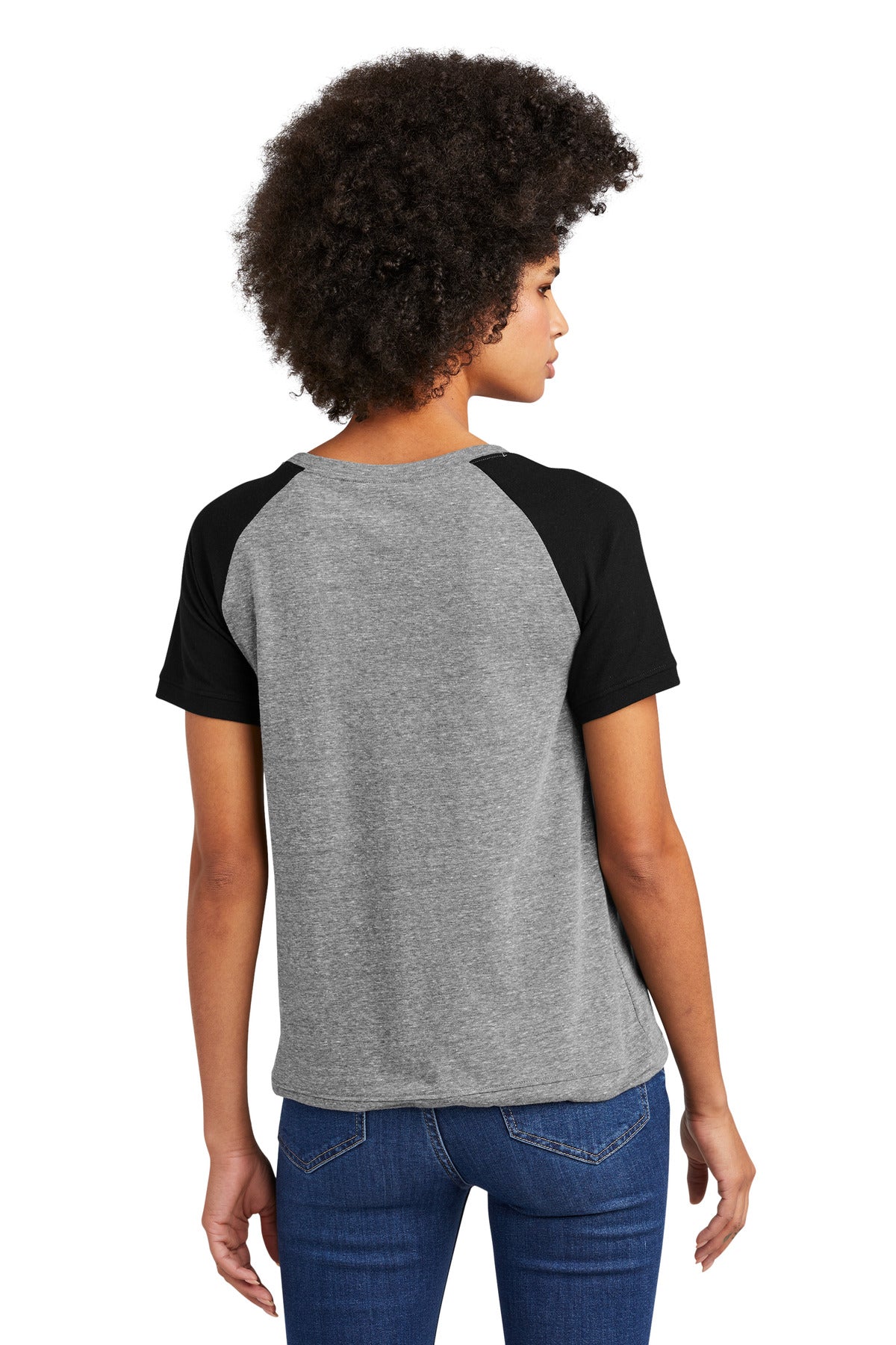 New Era Ladies Tri-Blend Performance Cinch Tee. LNEA133