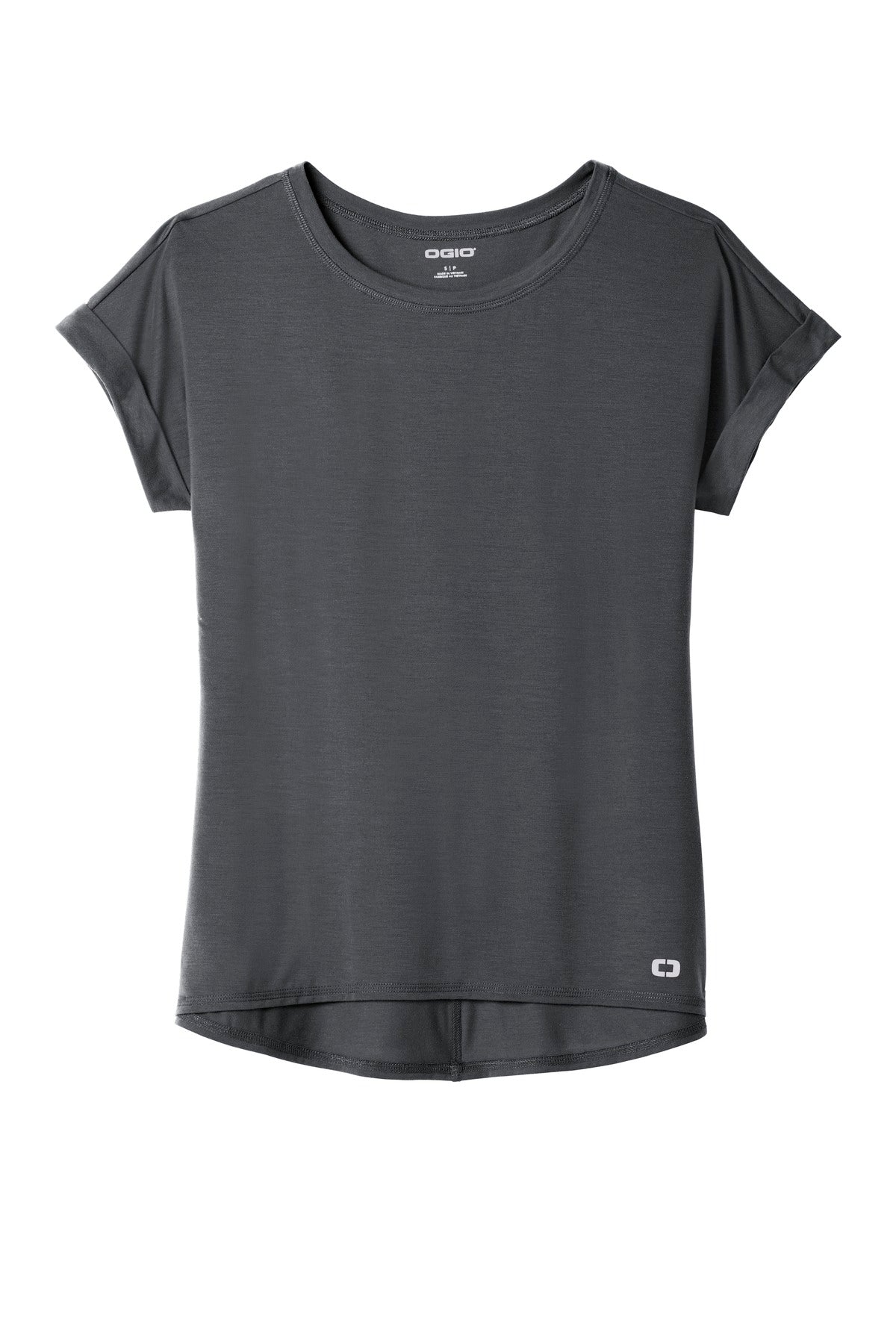 OGIO Ladies Luuma Cuffed Short Sleeve. LOG800