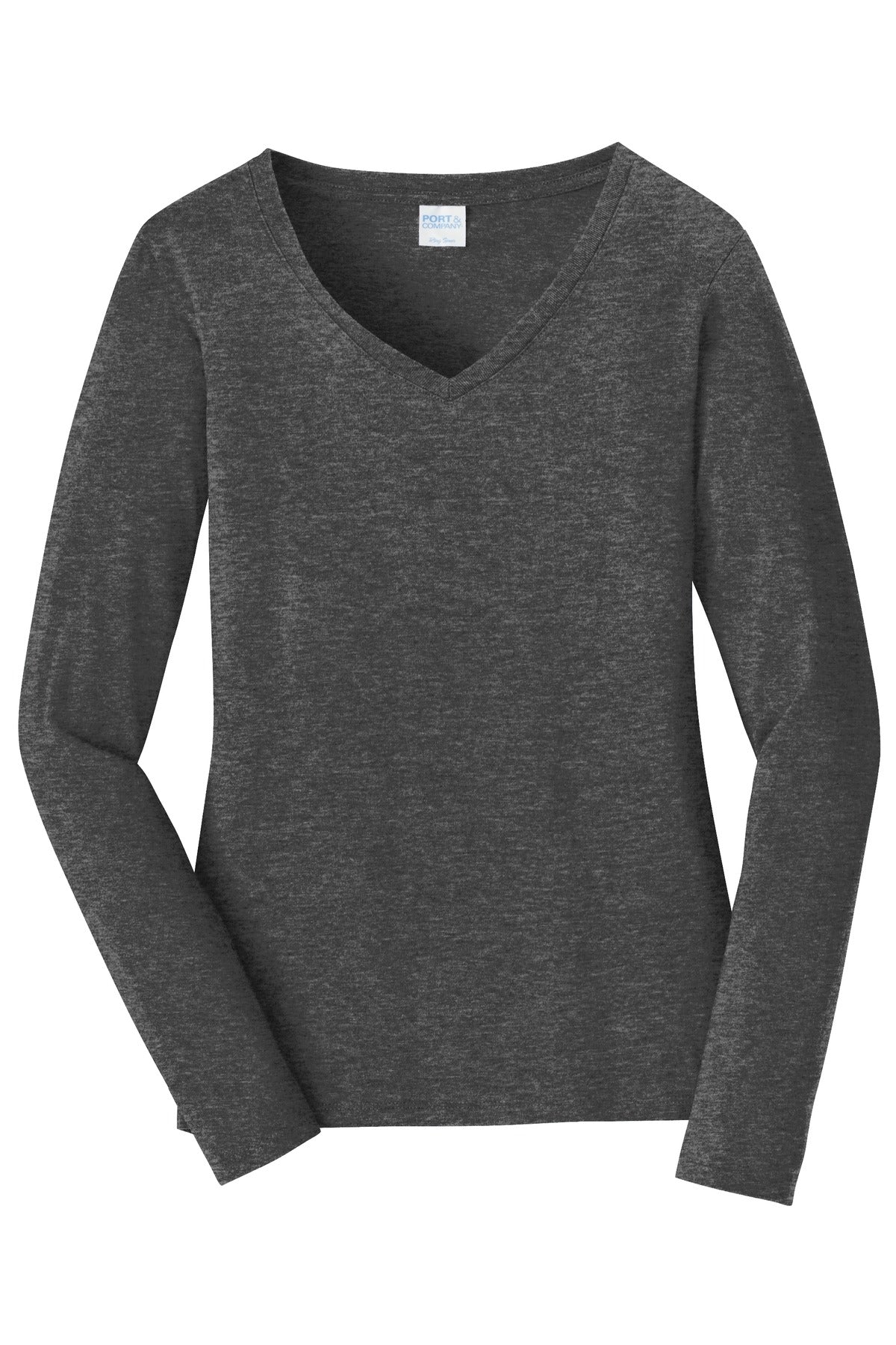 Port & Company Ladies Long Sleeve Fan Favorite V-Neck Tee. LPC450VLS