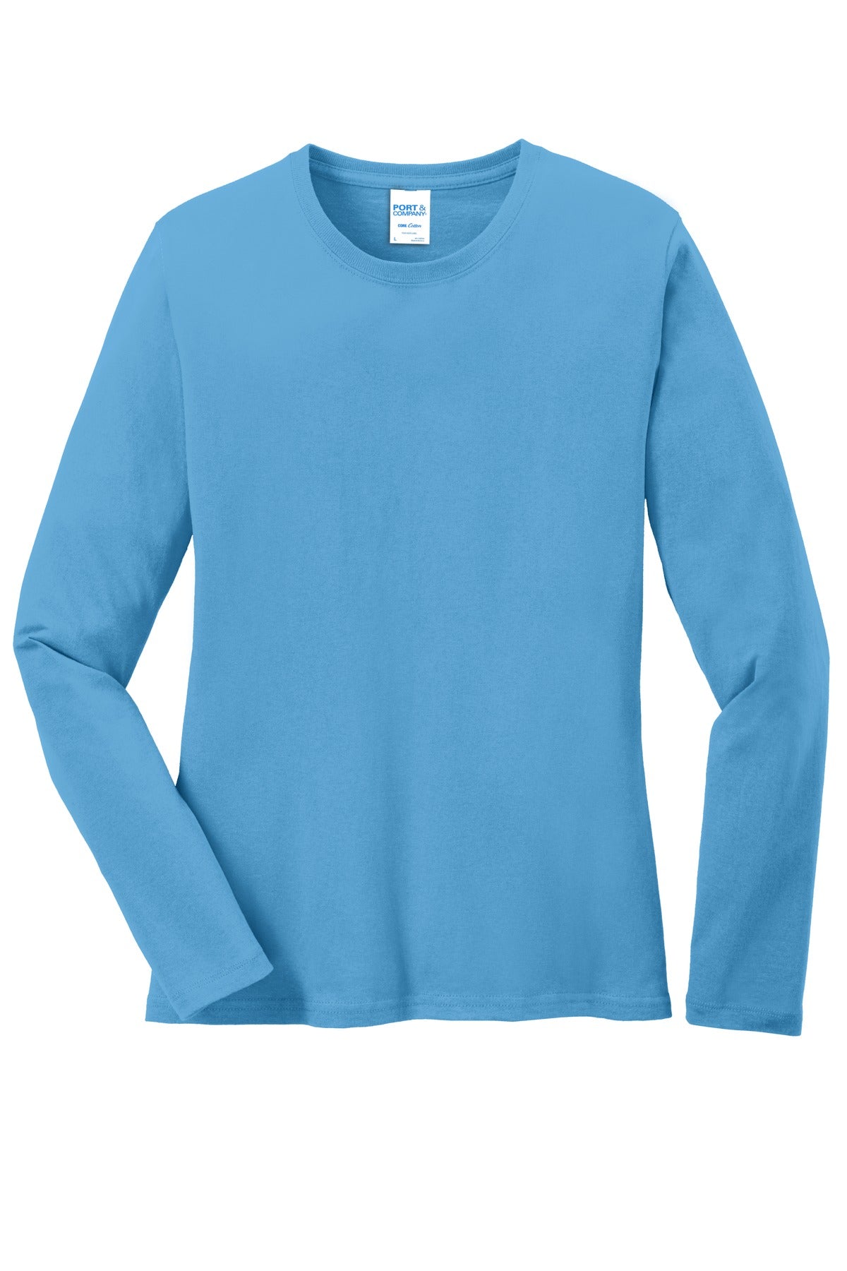 Port & Company Ladies Long Sleeve Core Cotton Tee. LPC54LS