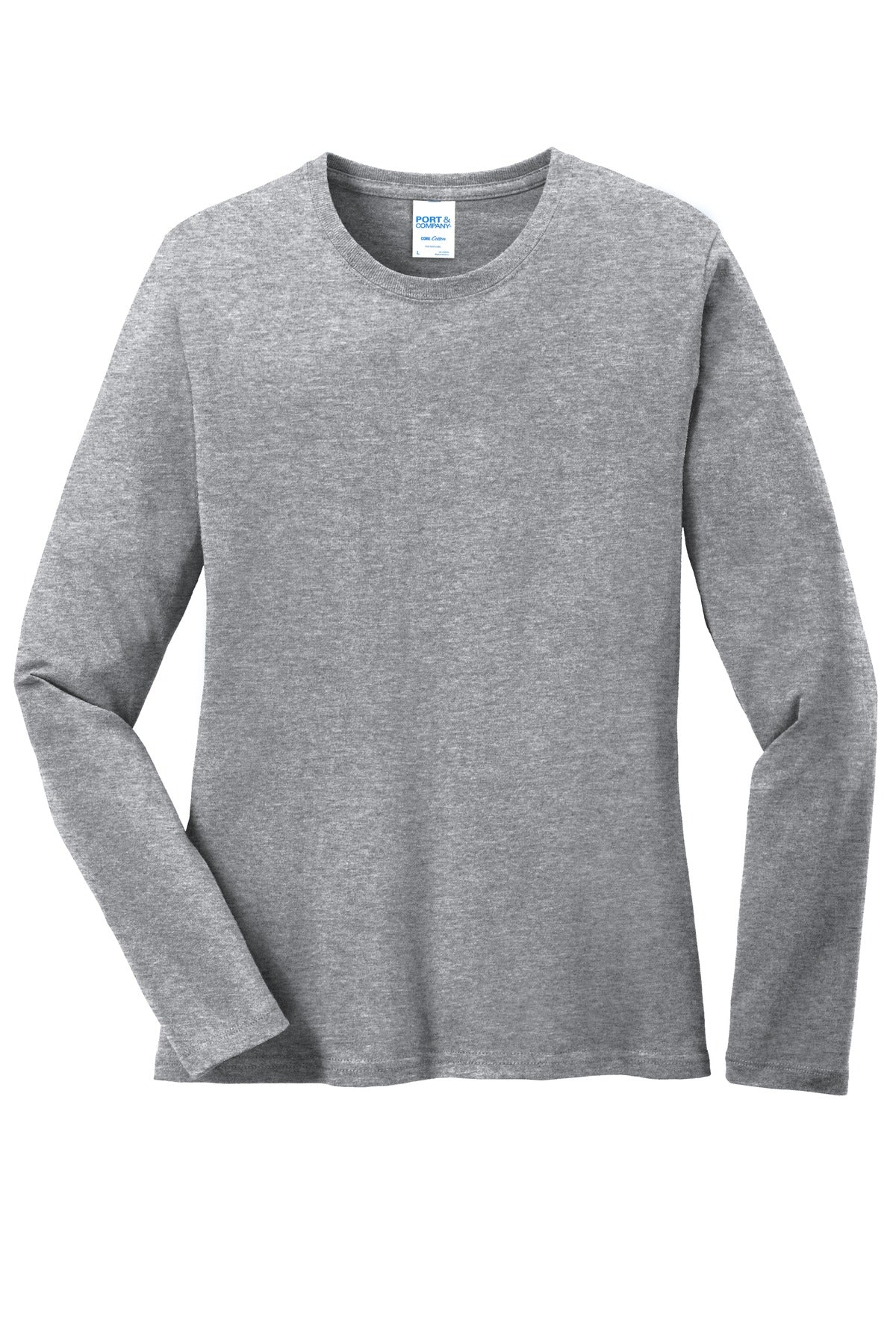 Port & Company Ladies Long Sleeve Core Cotton Tee. LPC54LS