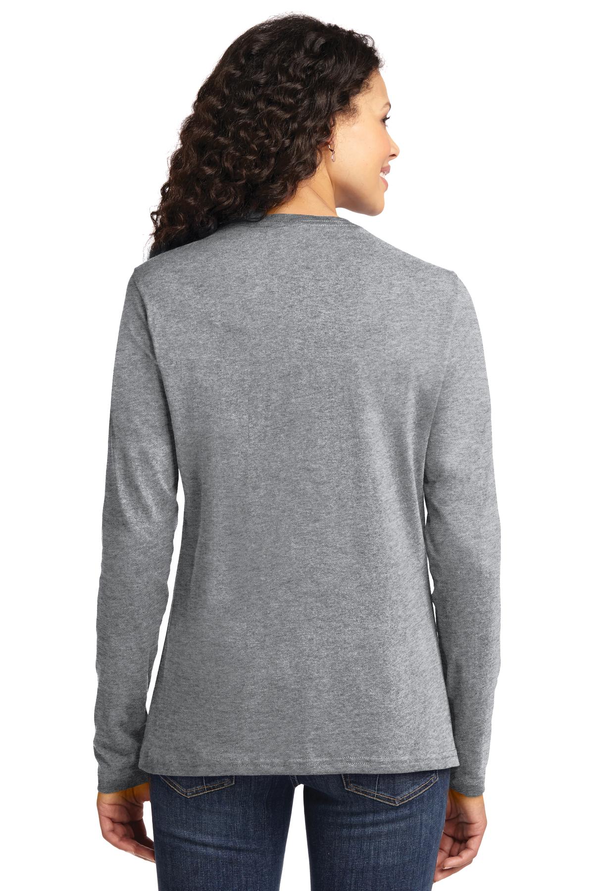 Port & Company Ladies Long Sleeve Core Cotton Tee. LPC54LS