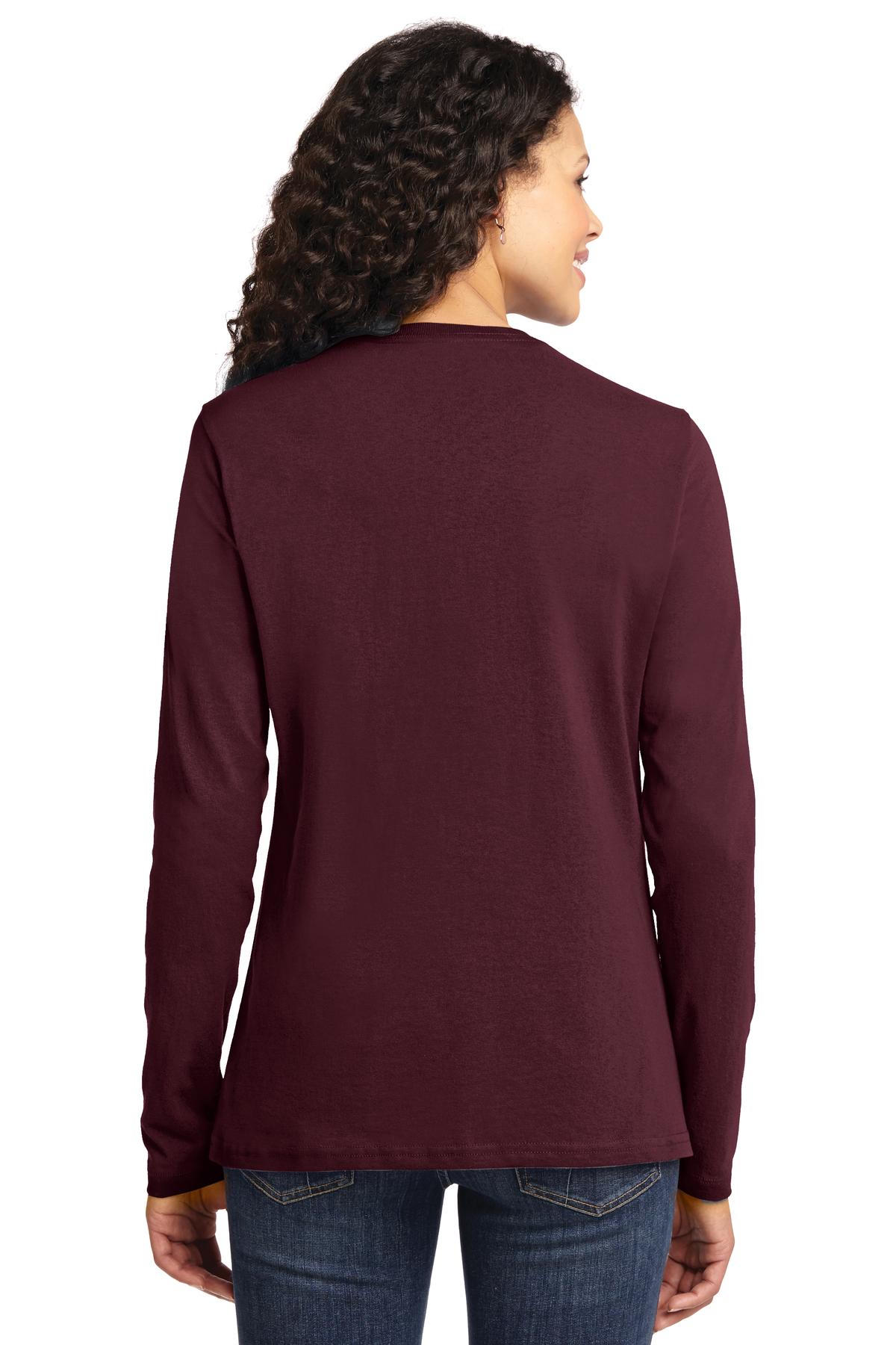 Port & Company Ladies Long Sleeve Core Cotton Tee. LPC54LS