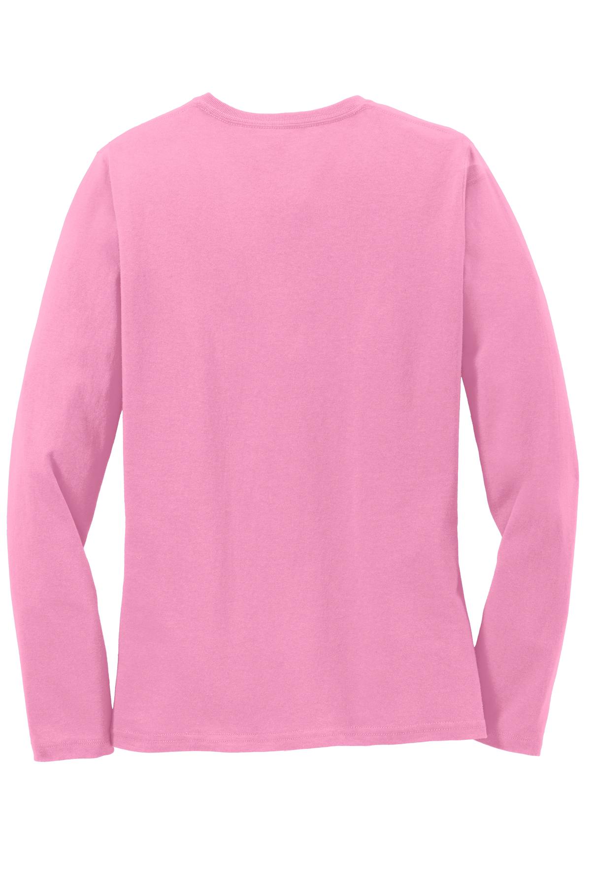 Port & Company Ladies Long Sleeve Core Cotton Tee. LPC54LS