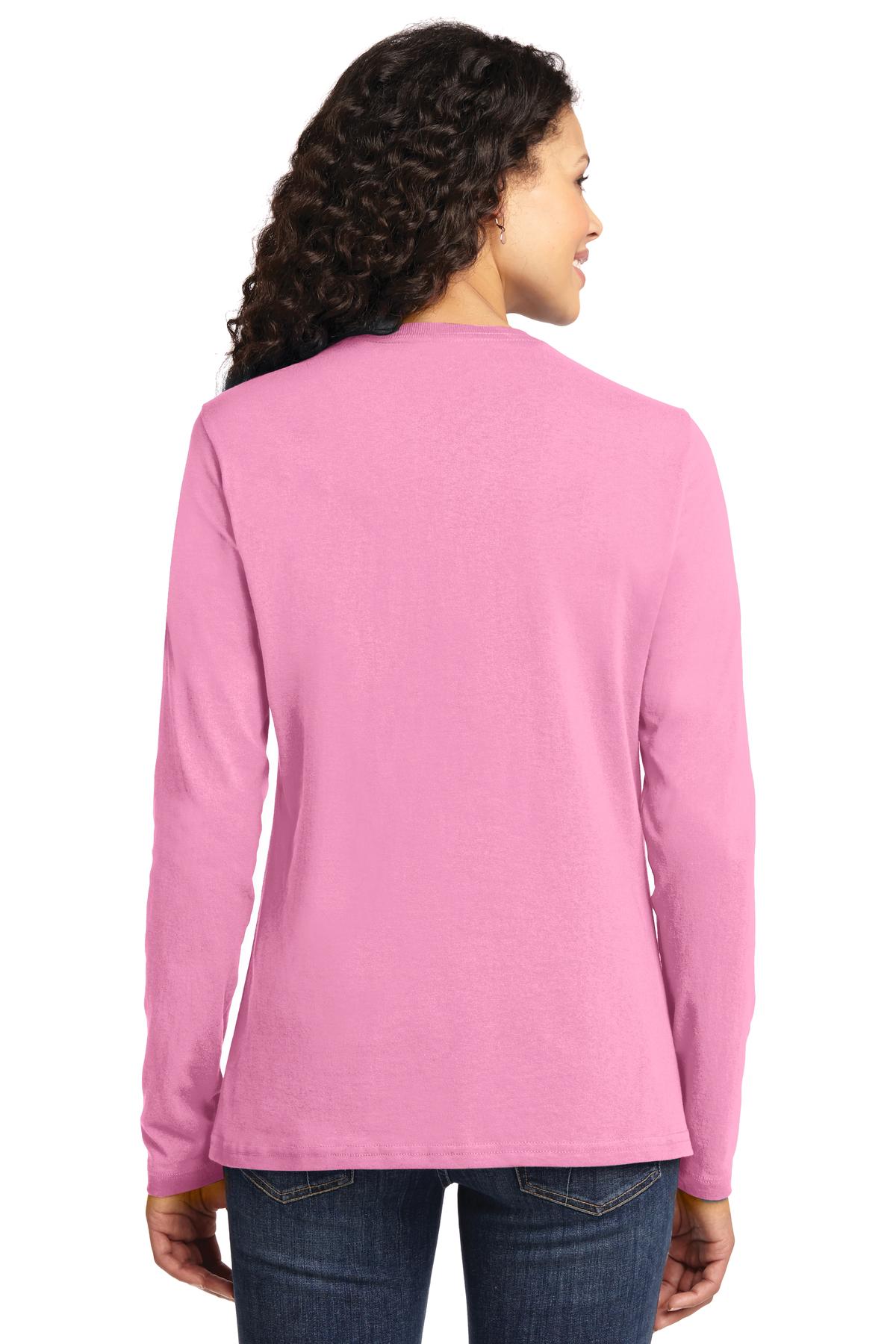 Port & Company Ladies Long Sleeve Core Cotton Tee. LPC54LS