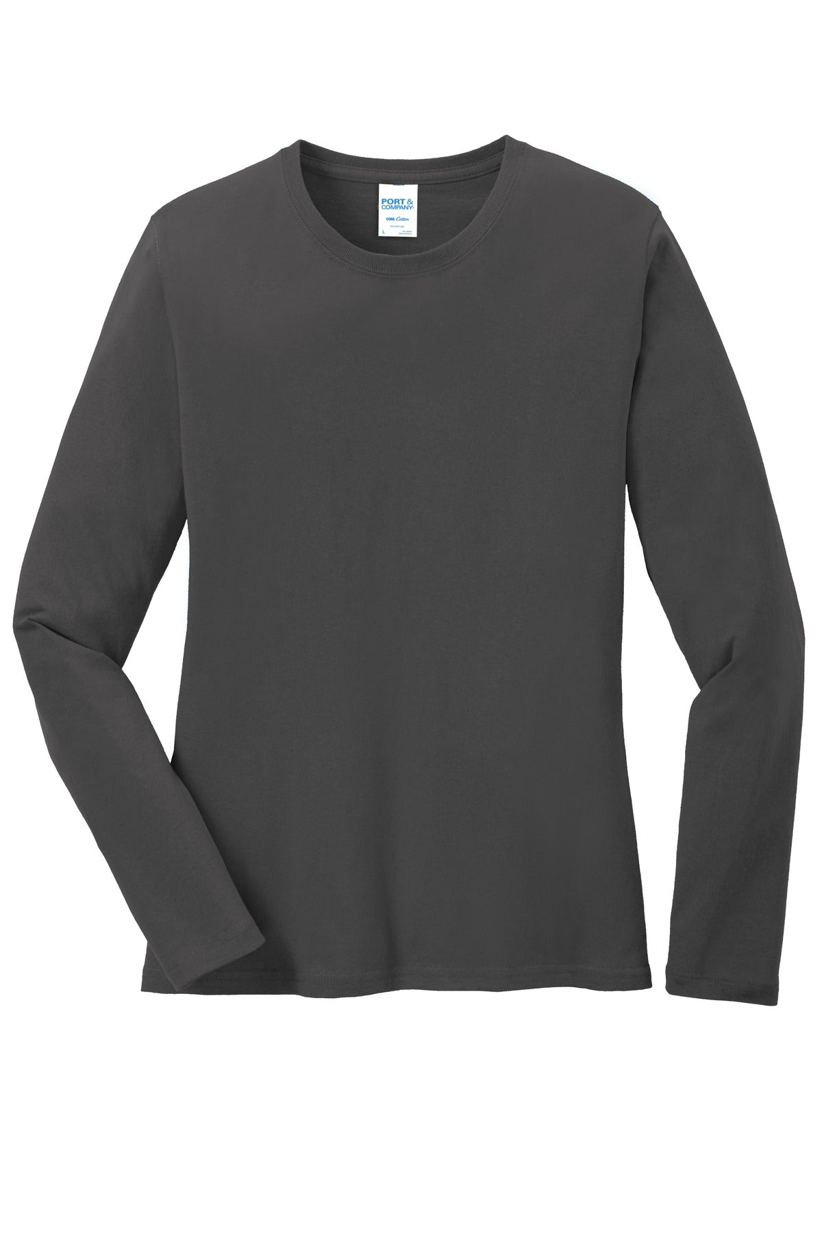 Port & Company Ladies Long Sleeve Core Cotton Tee. LPC54LS