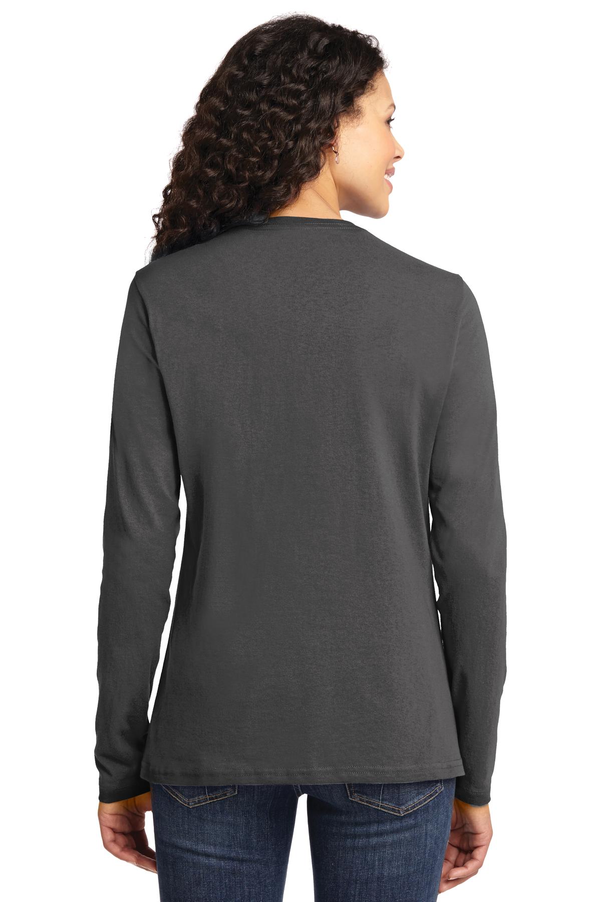 Port & Company Ladies Long Sleeve Core Cotton Tee. LPC54LS