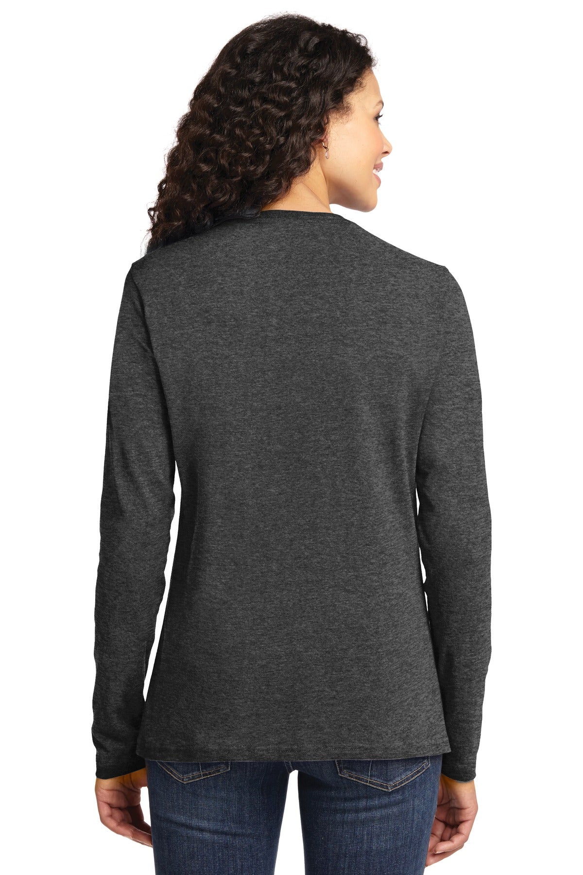 Port & Company Ladies Long Sleeve Core Cotton Tee. LPC54LS