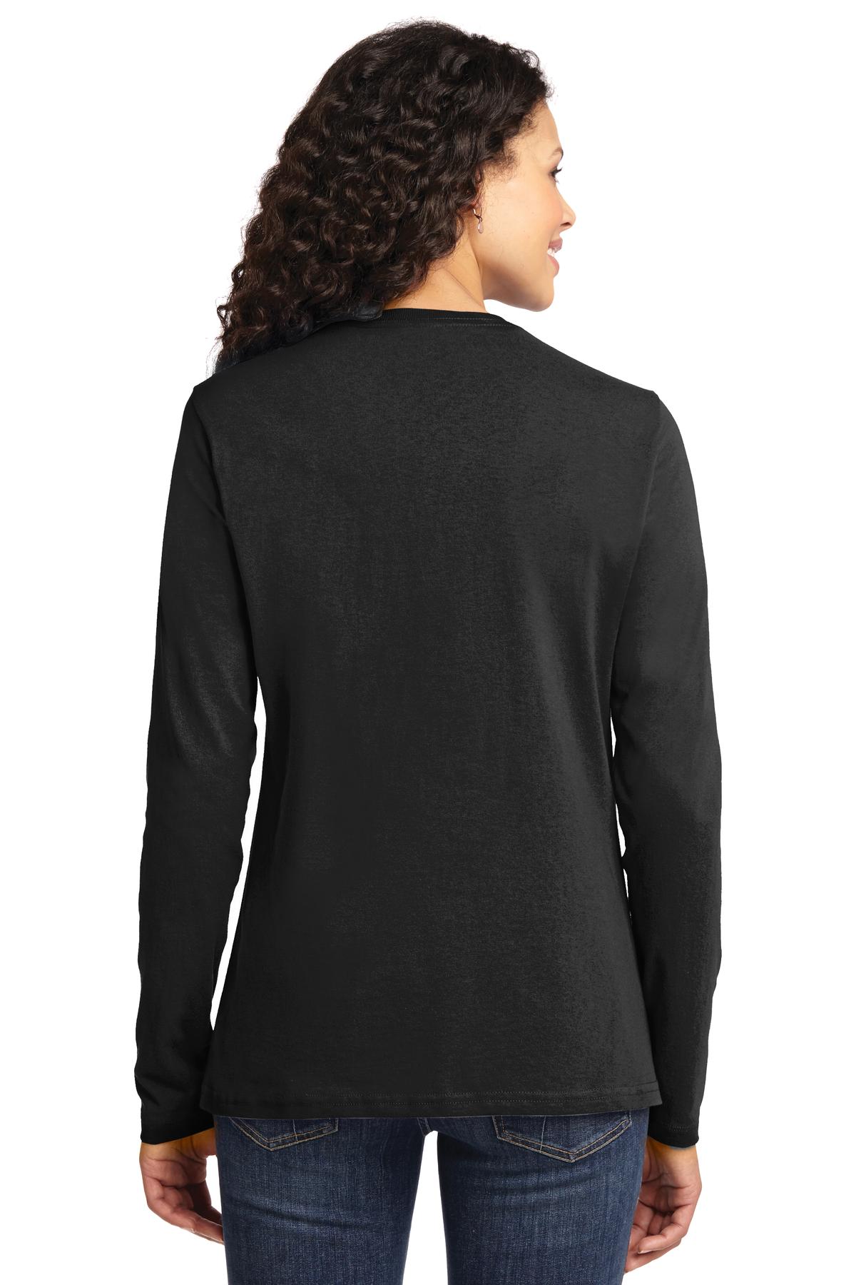 Port & Company Ladies Long Sleeve Core Cotton Tee. LPC54LS