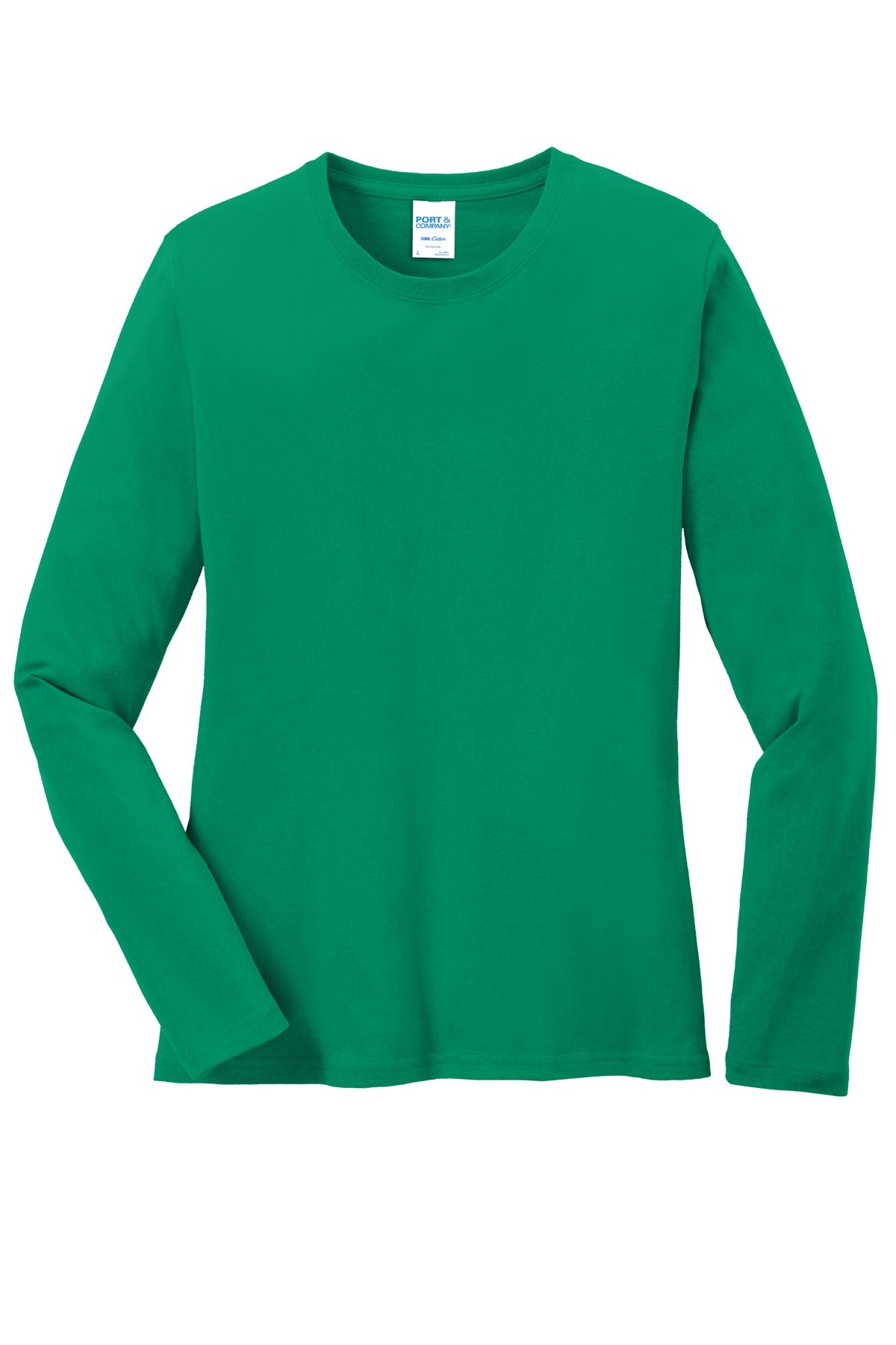 Port & Company Ladies Long Sleeve Core Cotton Tee. LPC54LS