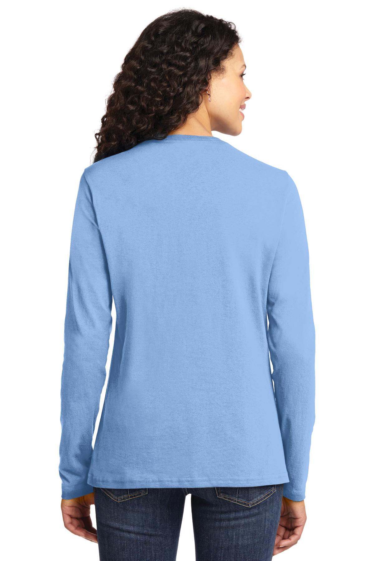 Port & Company Ladies Long Sleeve Core Cotton Tee. LPC54LS