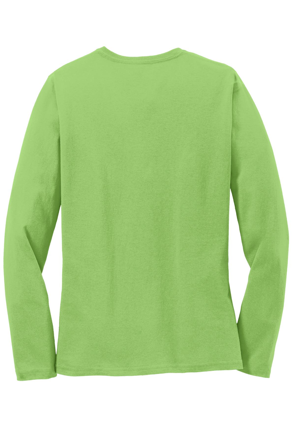 Port & Company Ladies Long Sleeve Core Cotton Tee. LPC54LS
