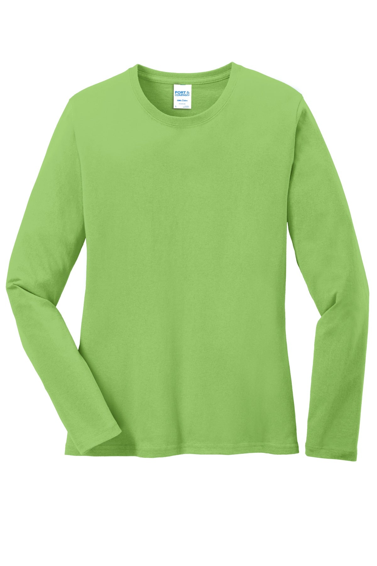 Port & Company Ladies Long Sleeve Core Cotton Tee. LPC54LS