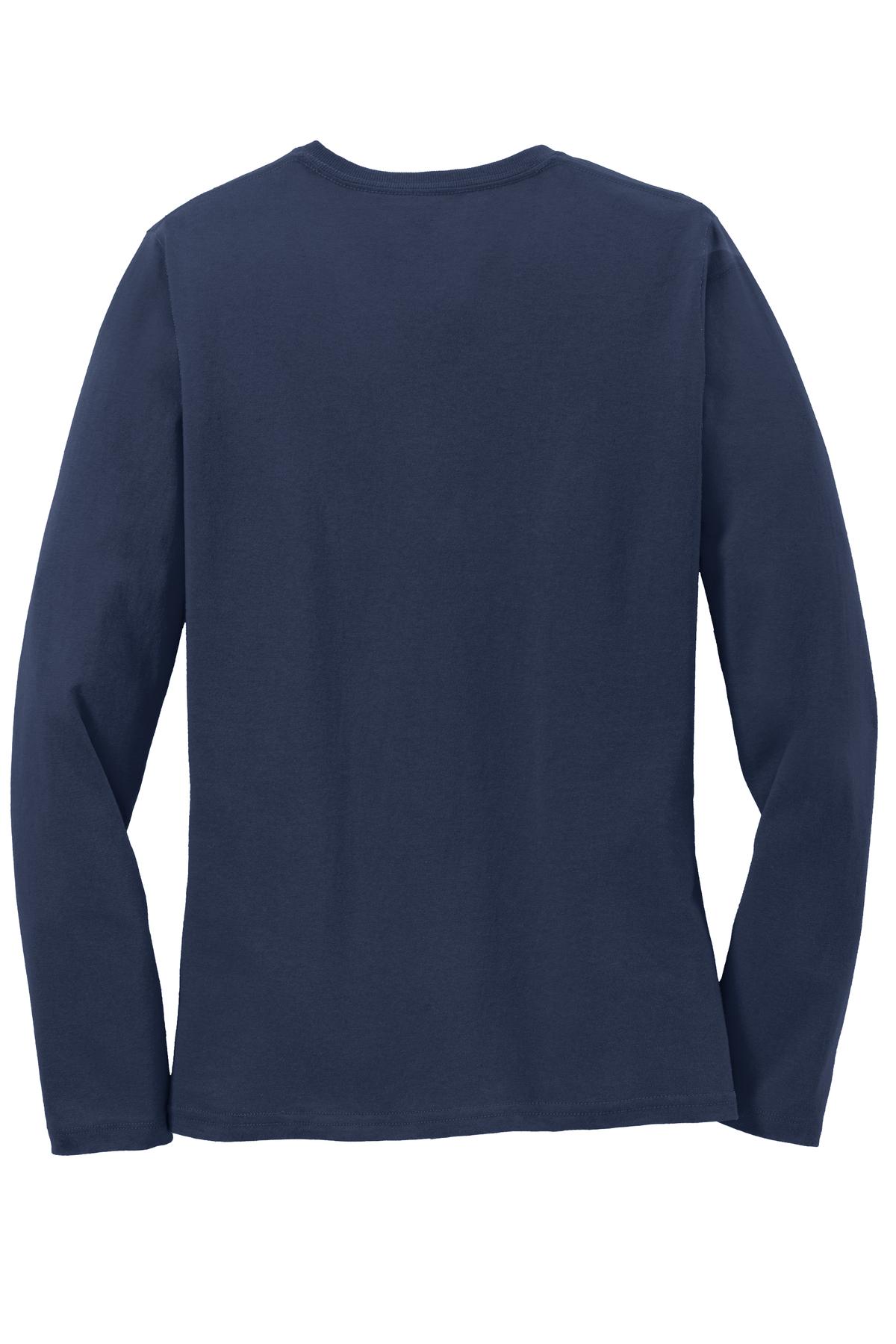 Port & Company Ladies Long Sleeve Core Cotton Tee. LPC54LS