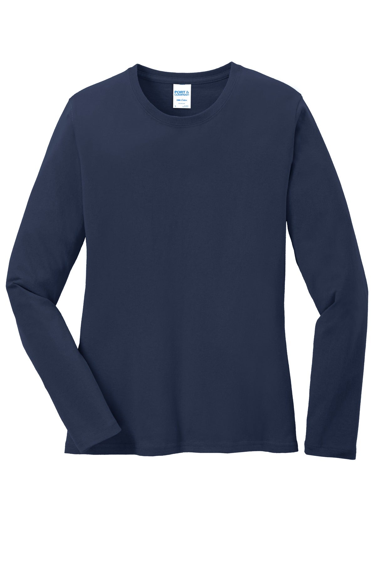 Port & Company Ladies Long Sleeve Core Cotton Tee. LPC54LS