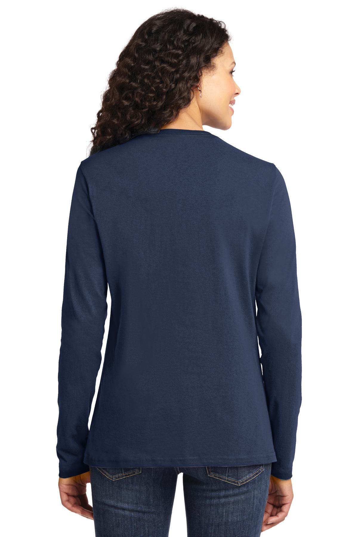 Port & Company Ladies Long Sleeve Core Cotton Tee. LPC54LS