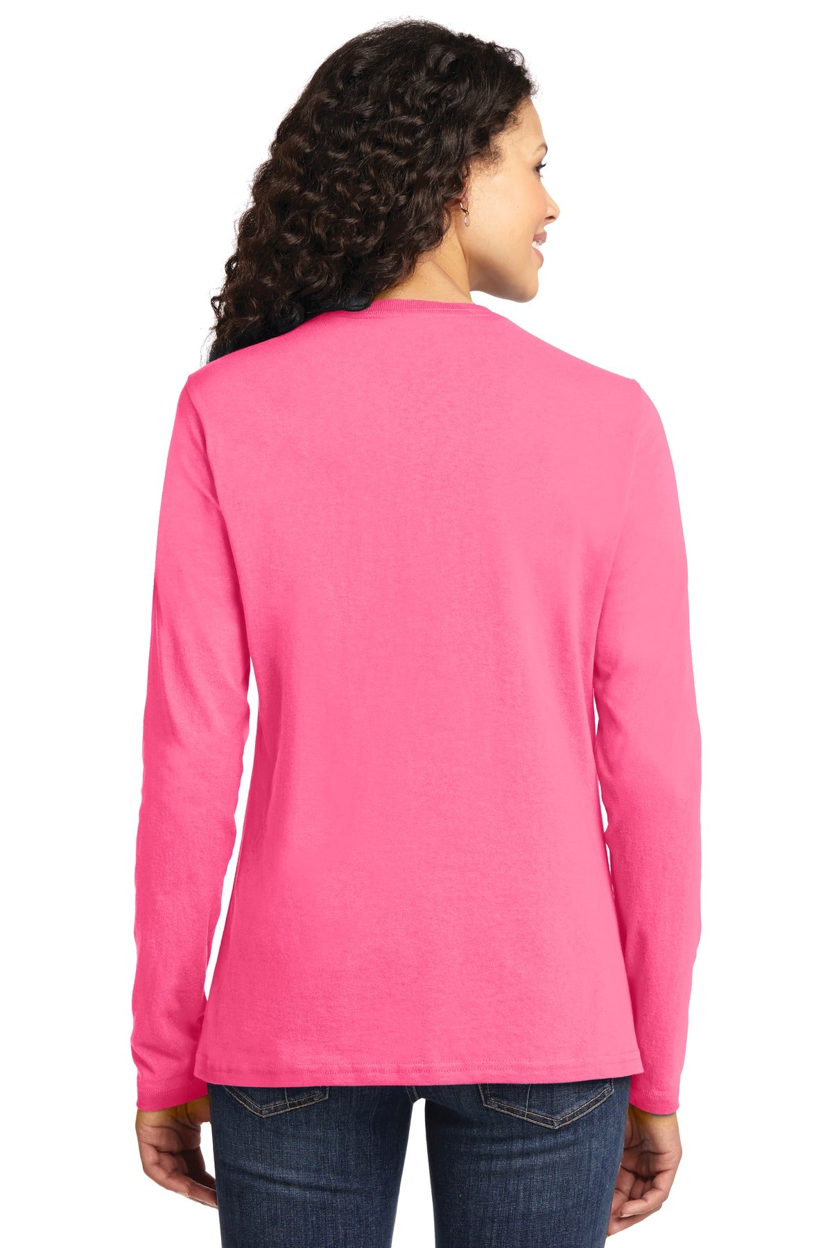 Port & Company Ladies Long Sleeve Core Cotton Tee. LPC54LS