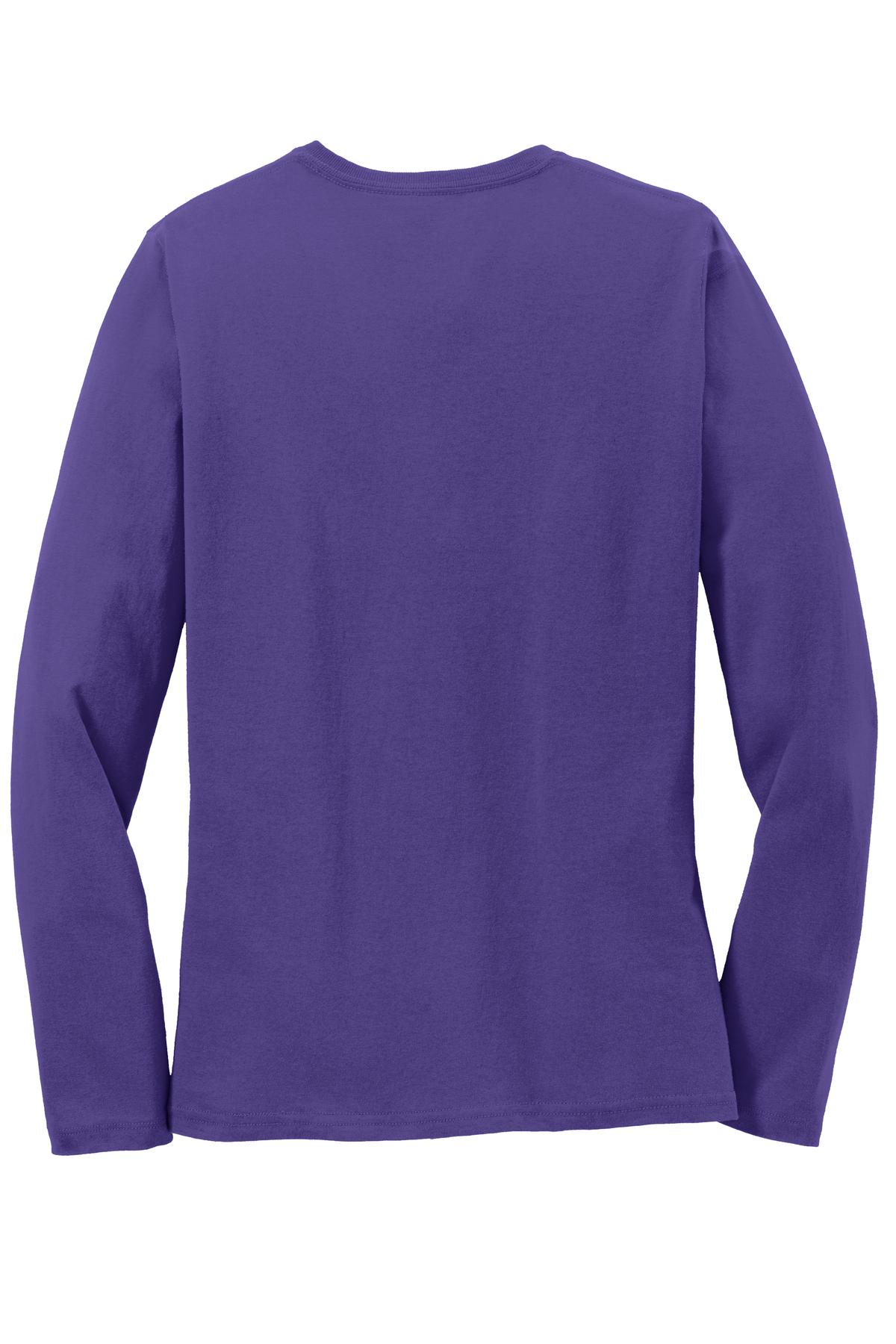 Port & Company Ladies Long Sleeve Core Cotton Tee. LPC54LS