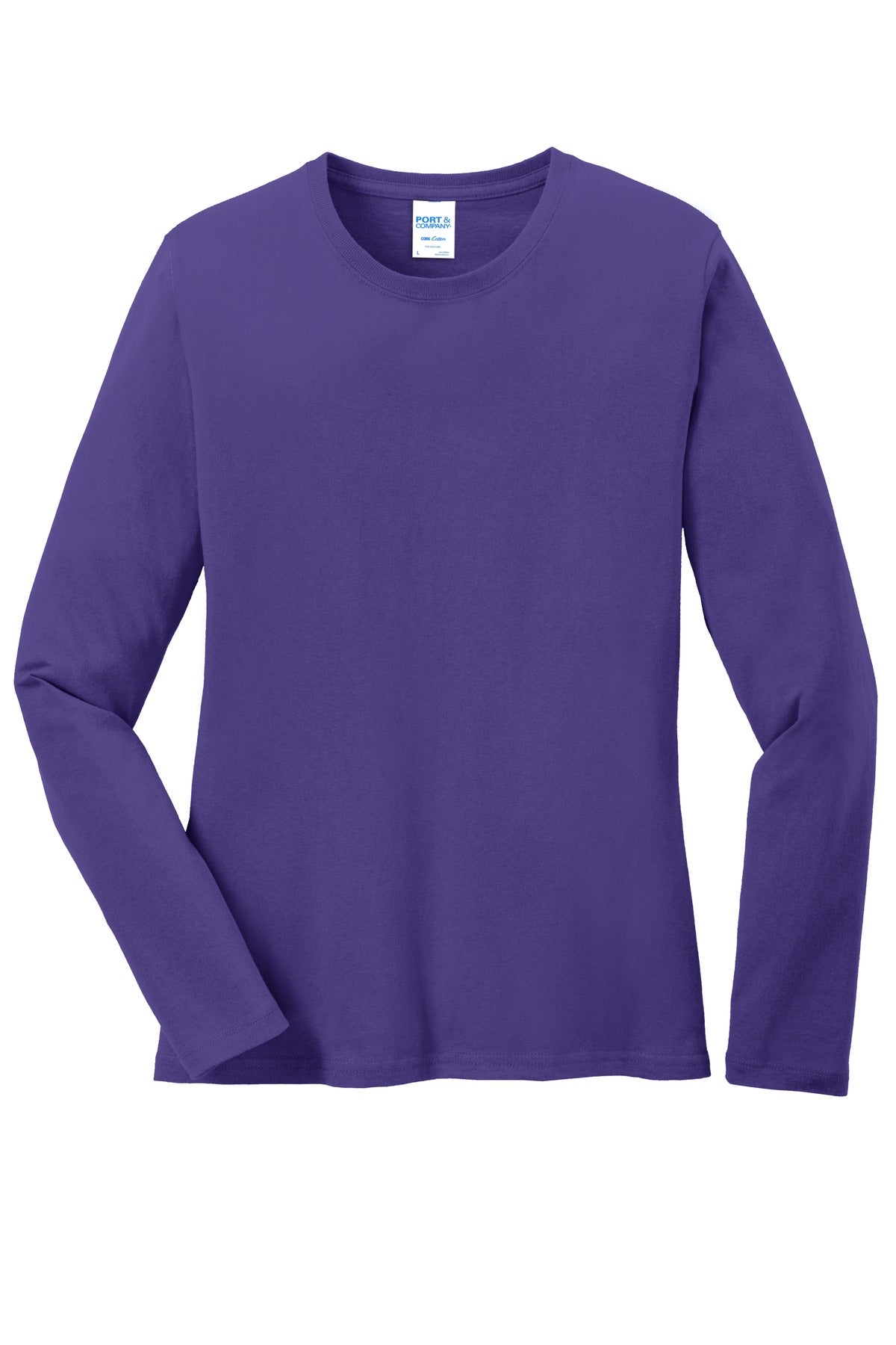 Port & Company Ladies Long Sleeve Core Cotton Tee. LPC54LS