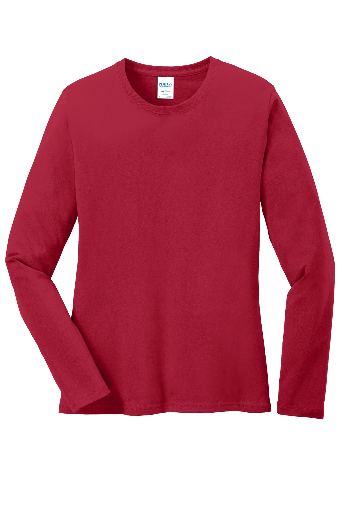 Port & Company Ladies Long Sleeve Core Cotton Tee. LPC54LS