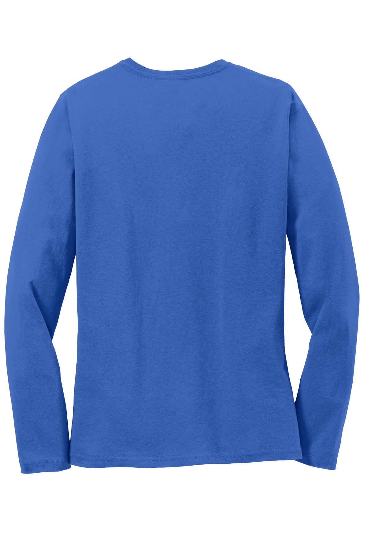 Port & Company Ladies Long Sleeve Core Cotton Tee. LPC54LS