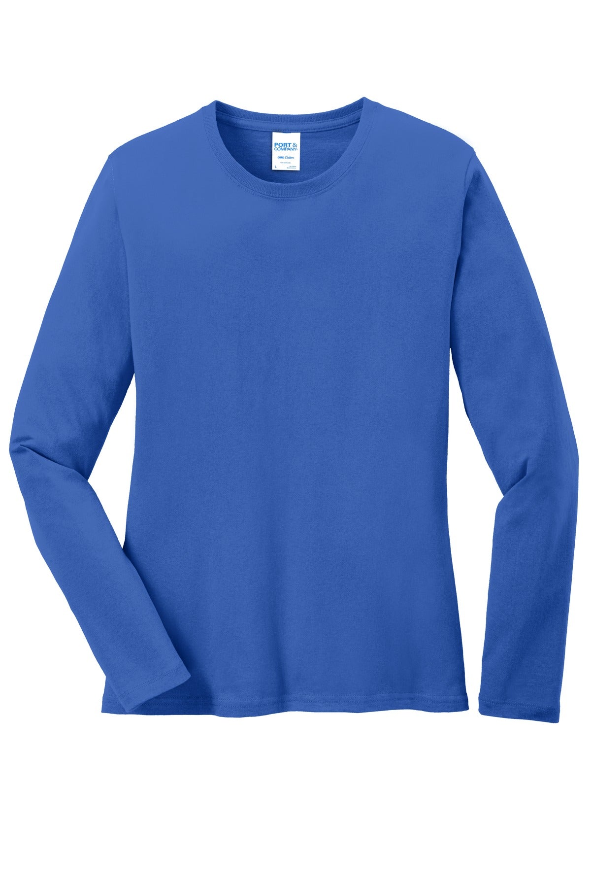 Port & Company Ladies Long Sleeve Core Cotton Tee. LPC54LS