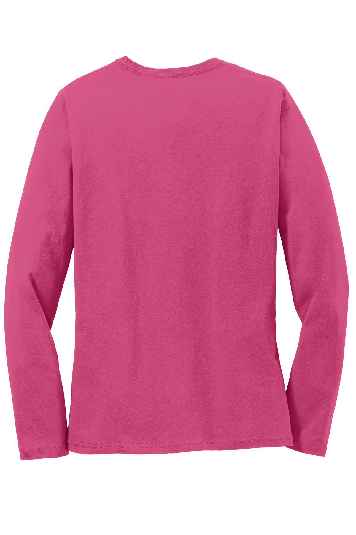 Port & Company Ladies Long Sleeve Core Cotton Tee. LPC54LS