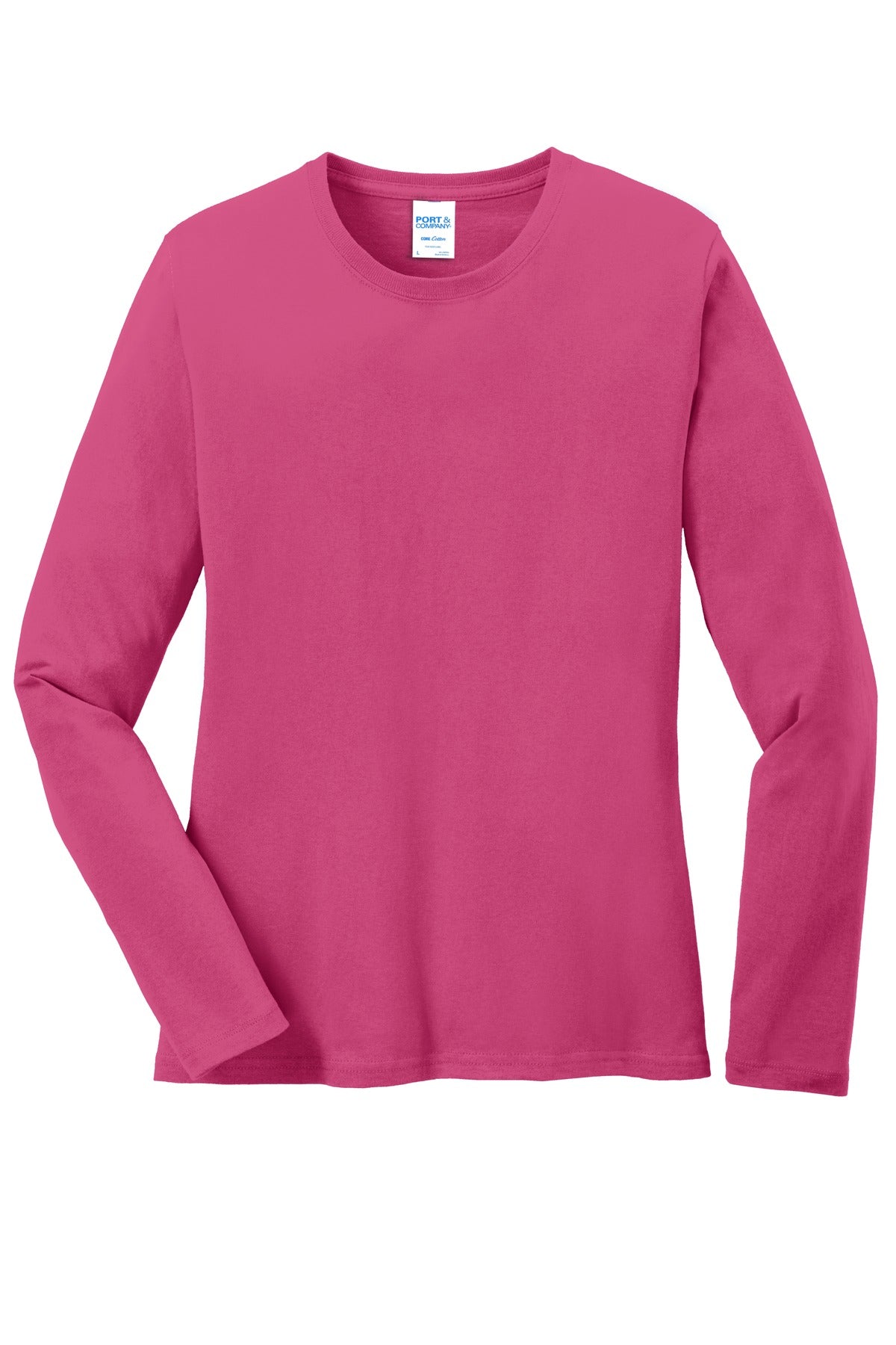 Port & Company Ladies Long Sleeve Core Cotton Tee. LPC54LS