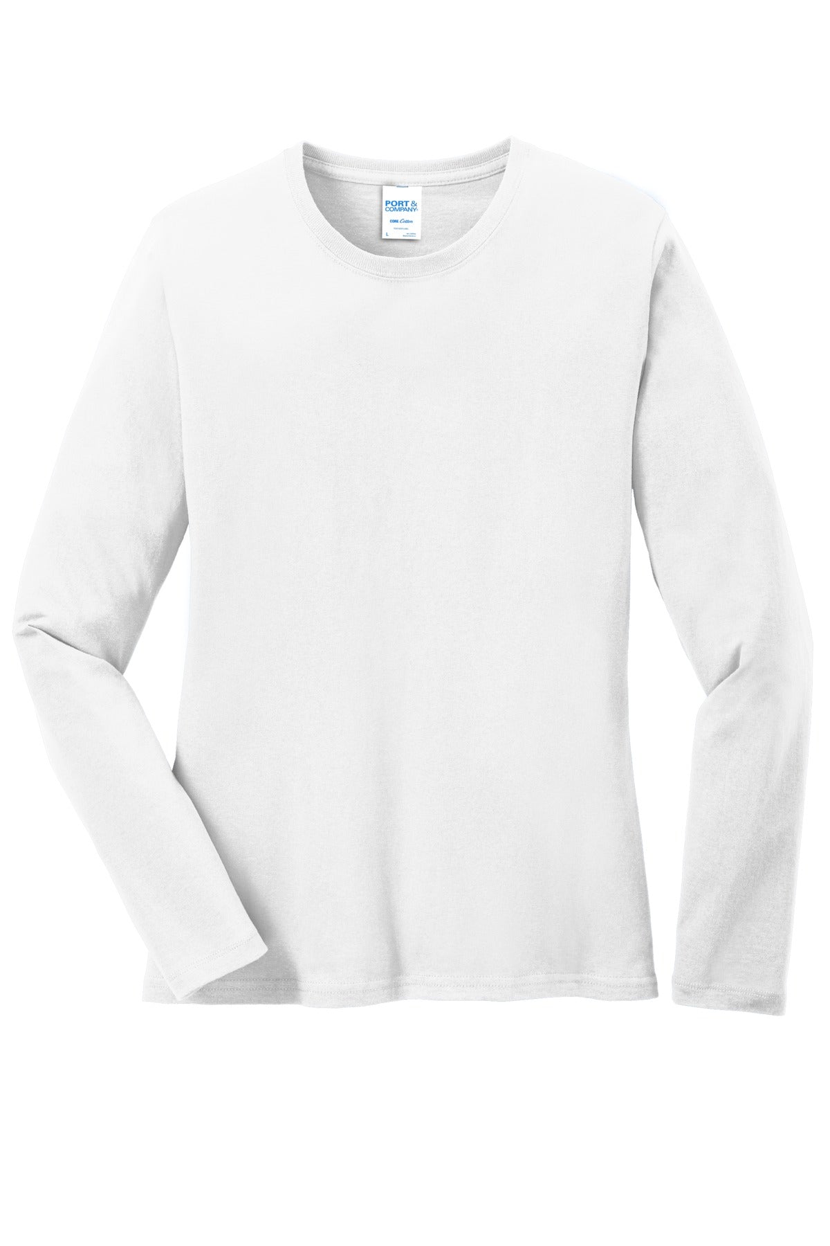 Port & Company Ladies Long Sleeve Core Cotton Tee. LPC54LS
