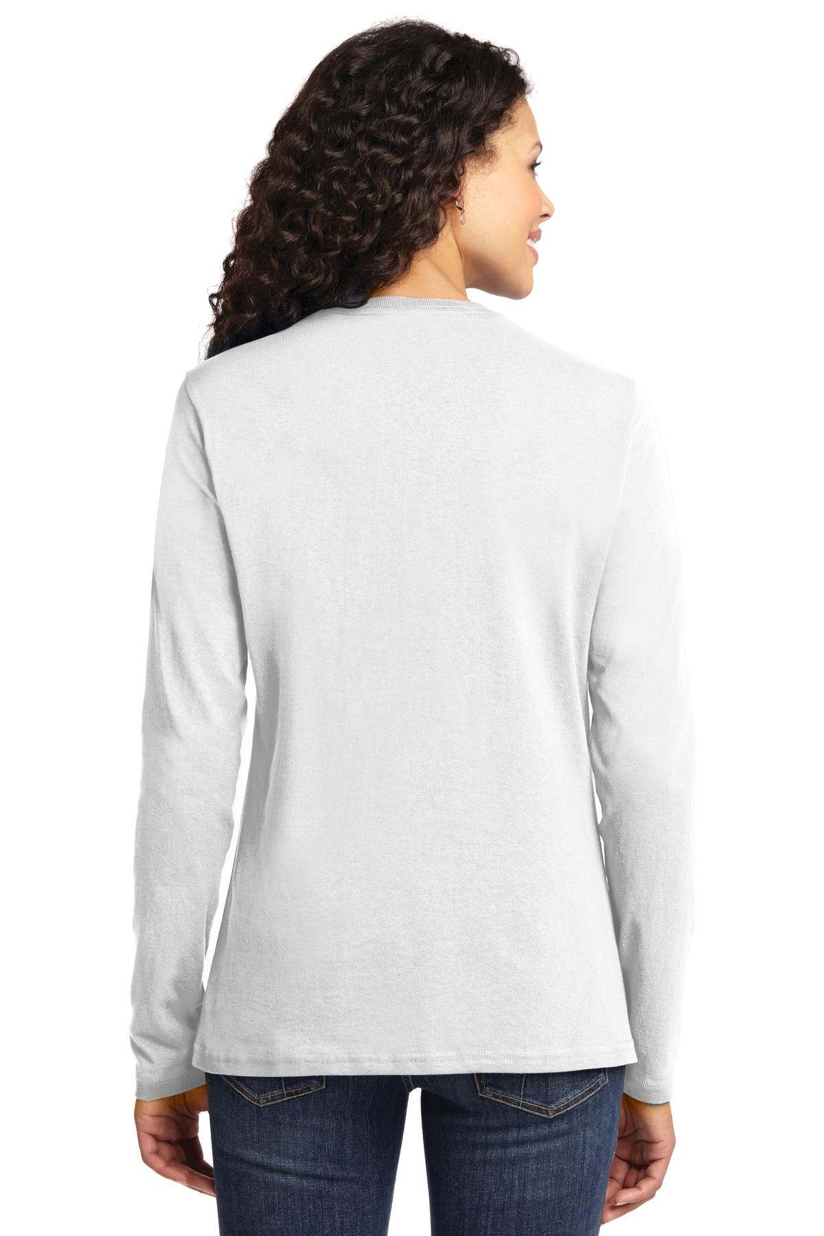 Port & Company Ladies Long Sleeve Core Cotton Tee. LPC54LS