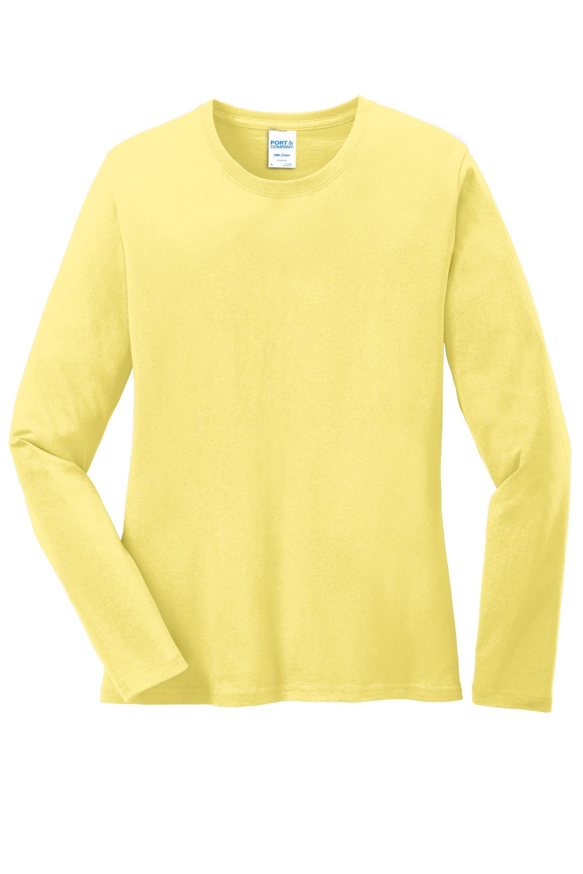 Port & Company Ladies Long Sleeve Core Cotton Tee. LPC54LS