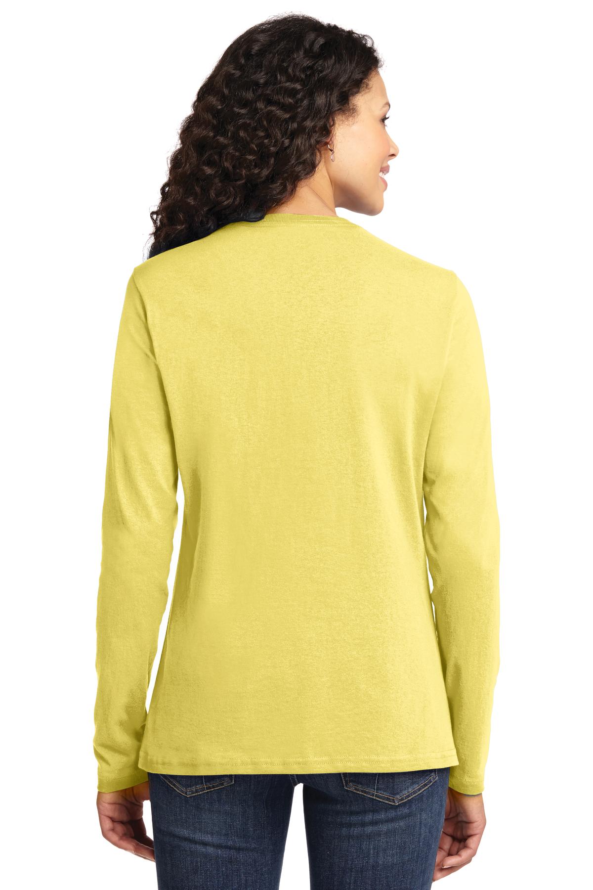 Port & Company Ladies Long Sleeve Core Cotton Tee. LPC54LS