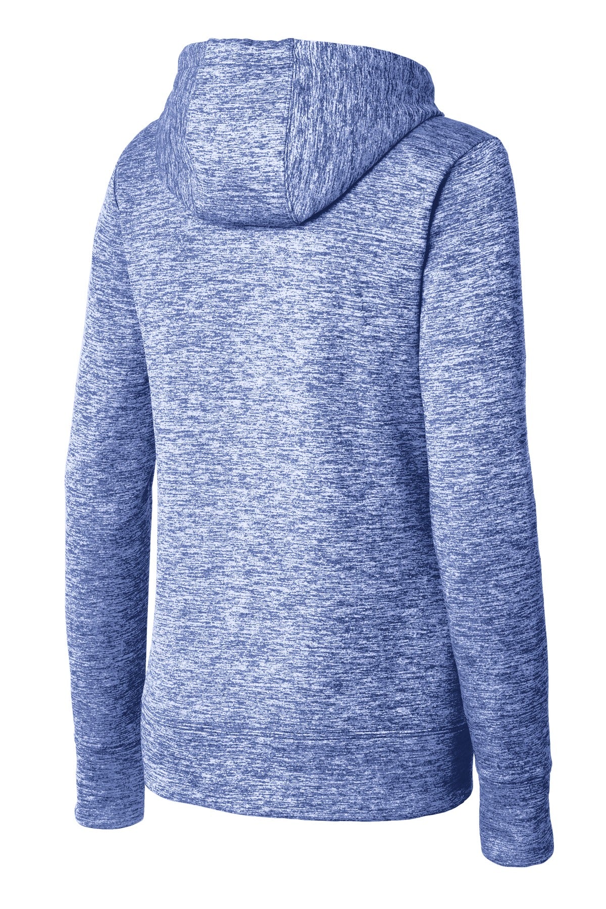 Sport-Tek Ladies PosiCharge Electric Heather Fleece Hooded Pullover. LST225