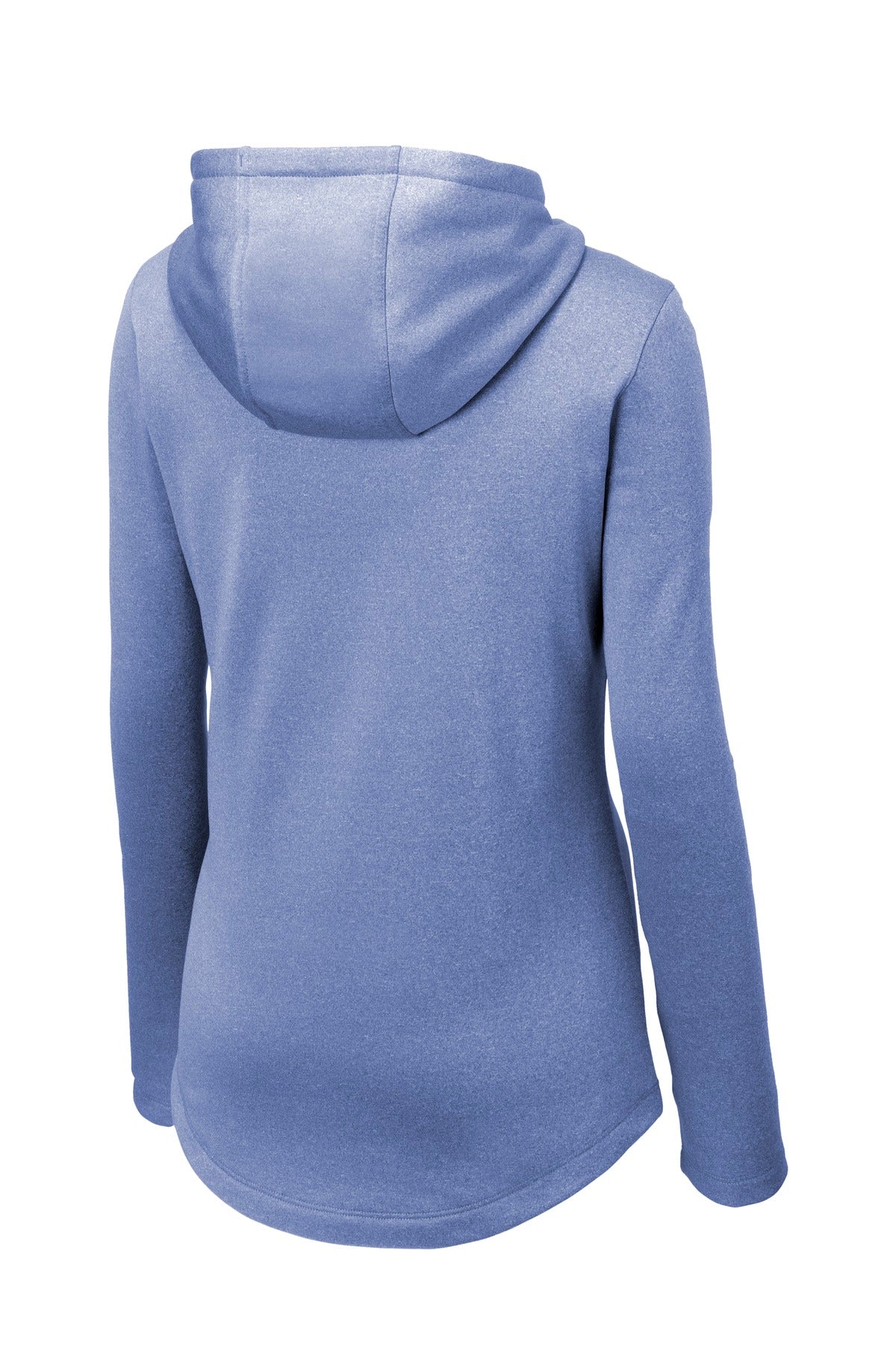 Sport-Tek Ladies PosiCharge Sport-Wick Heather Fleece Hooded Pullover. LST264