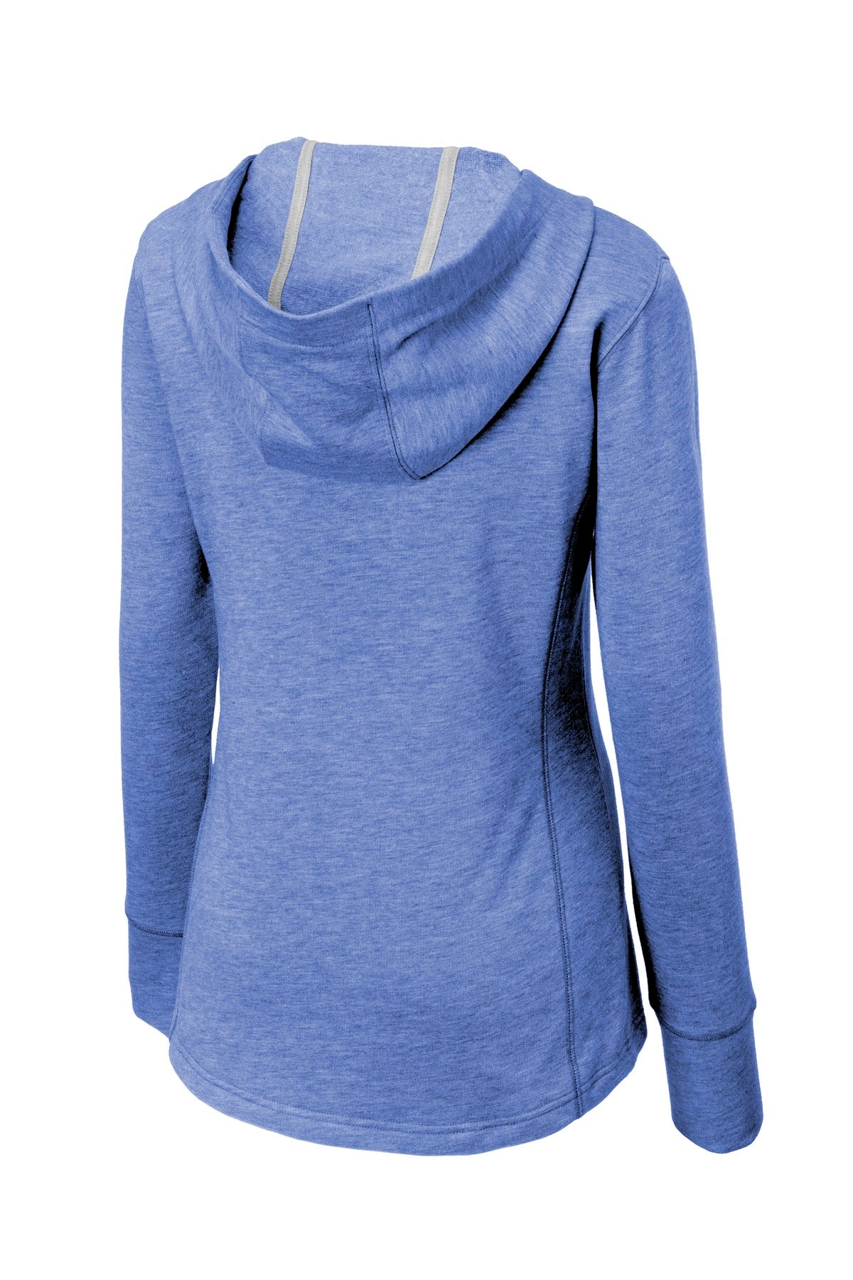 Sport-Tek Ladies PosiCharge Tri-Blend Wicking Fleece Hooded Pullover. LST296