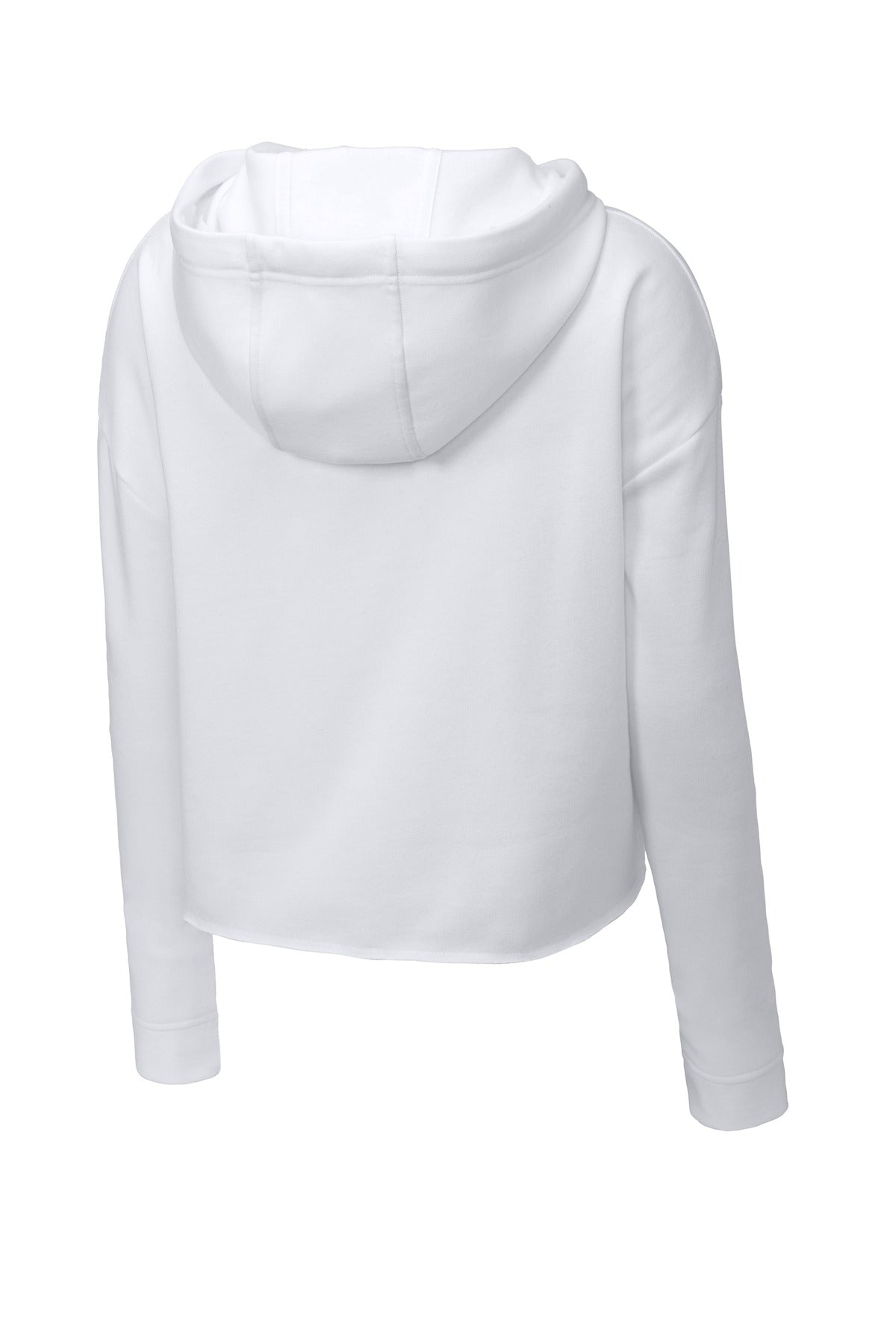 Sport-Tek Ladies PosiCharge Tri-Blend Wicking Fleece Crop Hooded Pullover LST298