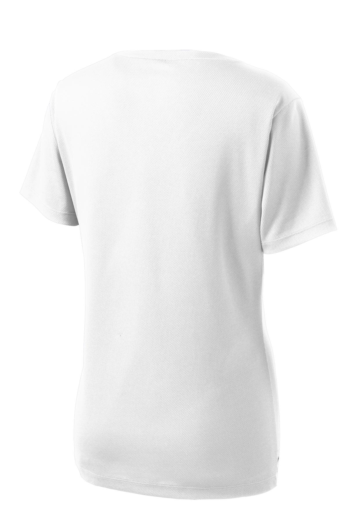 Sport-Tek Ladies PosiCharge RacerMesh V-Neck Tee. LST340