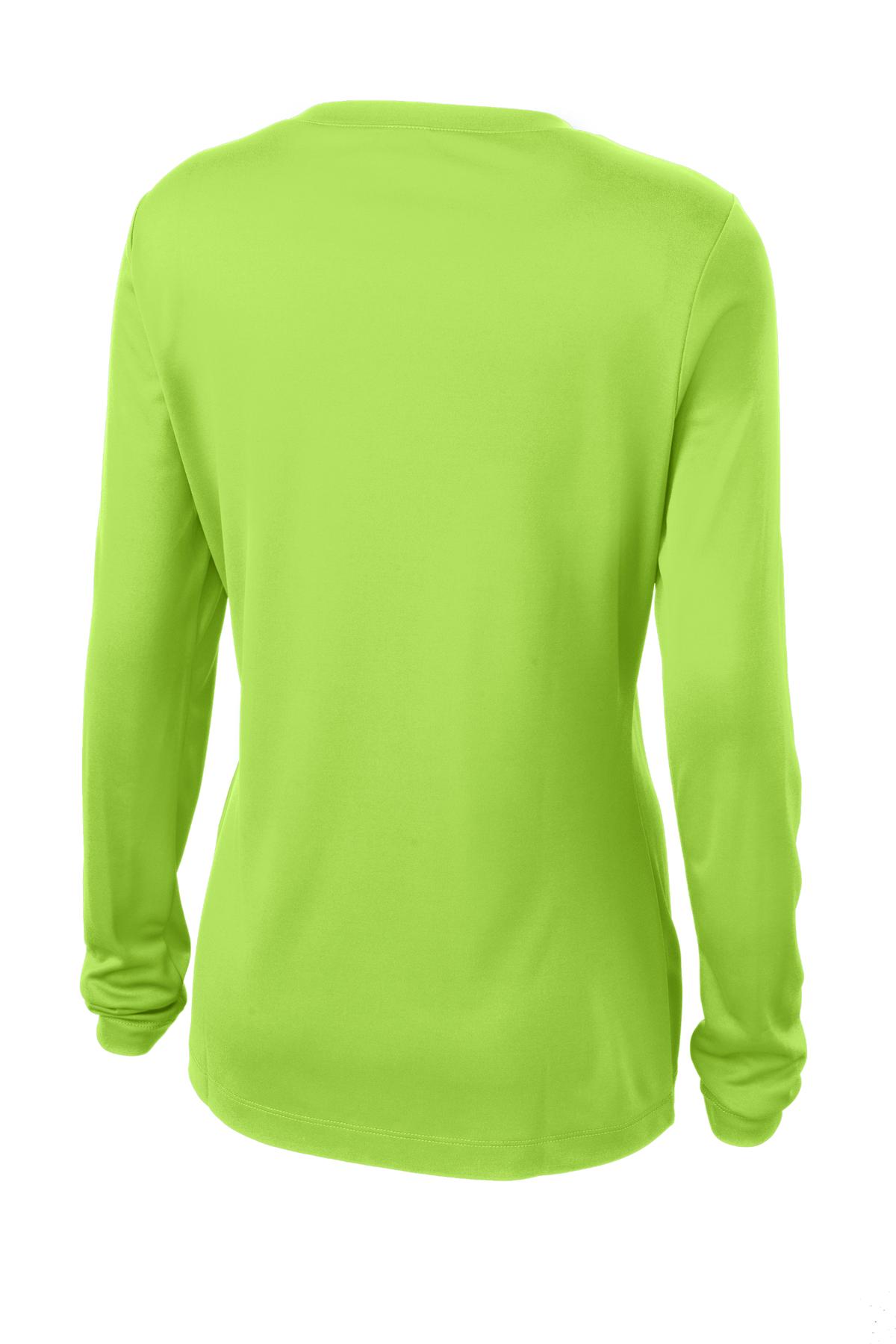 Sport-Tek Ladies Long Sleeve PosiCharge Competitor™ V-Neck Tee. LST353LS