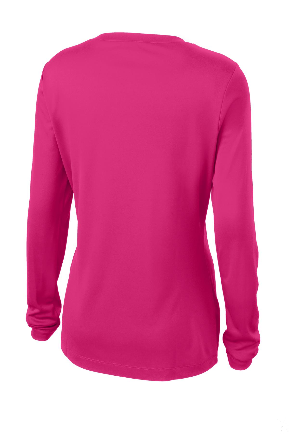 Sport-Tek Ladies Long Sleeve PosiCharge Competitor™ V-Neck Tee. LST353LS