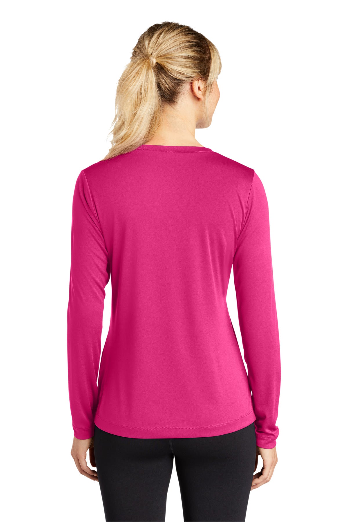 Sport-Tek Ladies Long Sleeve PosiCharge Competitor™ V-Neck Tee. LST353LS