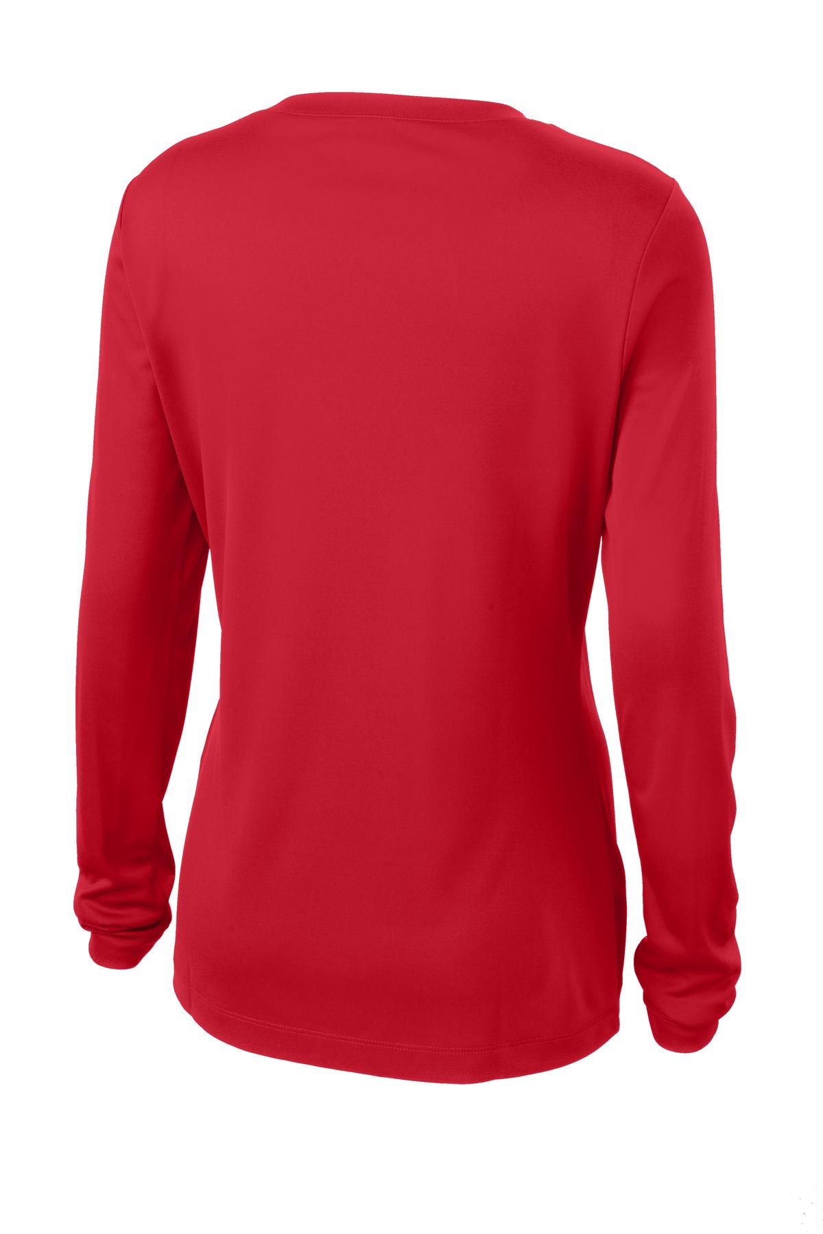 Sport-Tek Ladies Long Sleeve PosiCharge Competitor™ V-Neck Tee. LST353LS