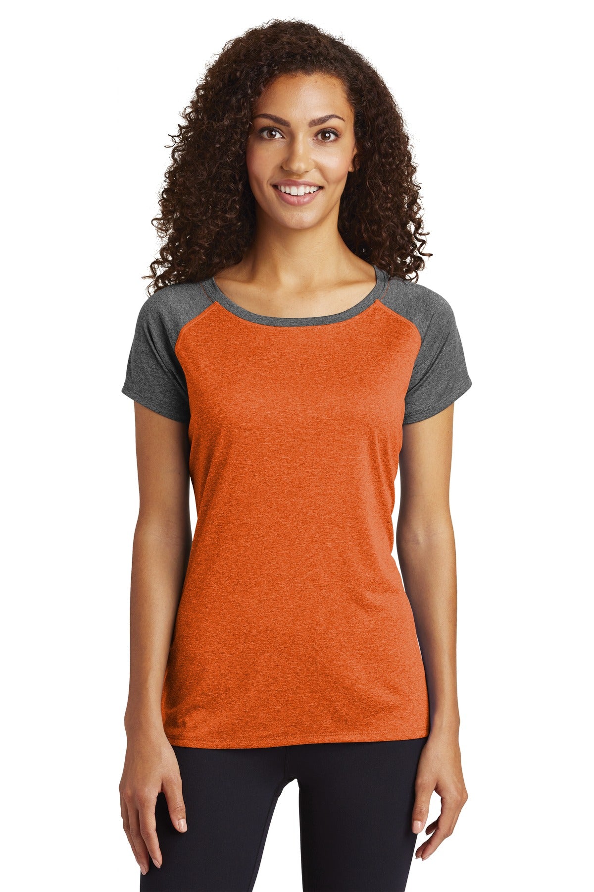 Sport-Tek Ladies Heather-On-Heather Contender ™ Scoop Neck Tee. LST362