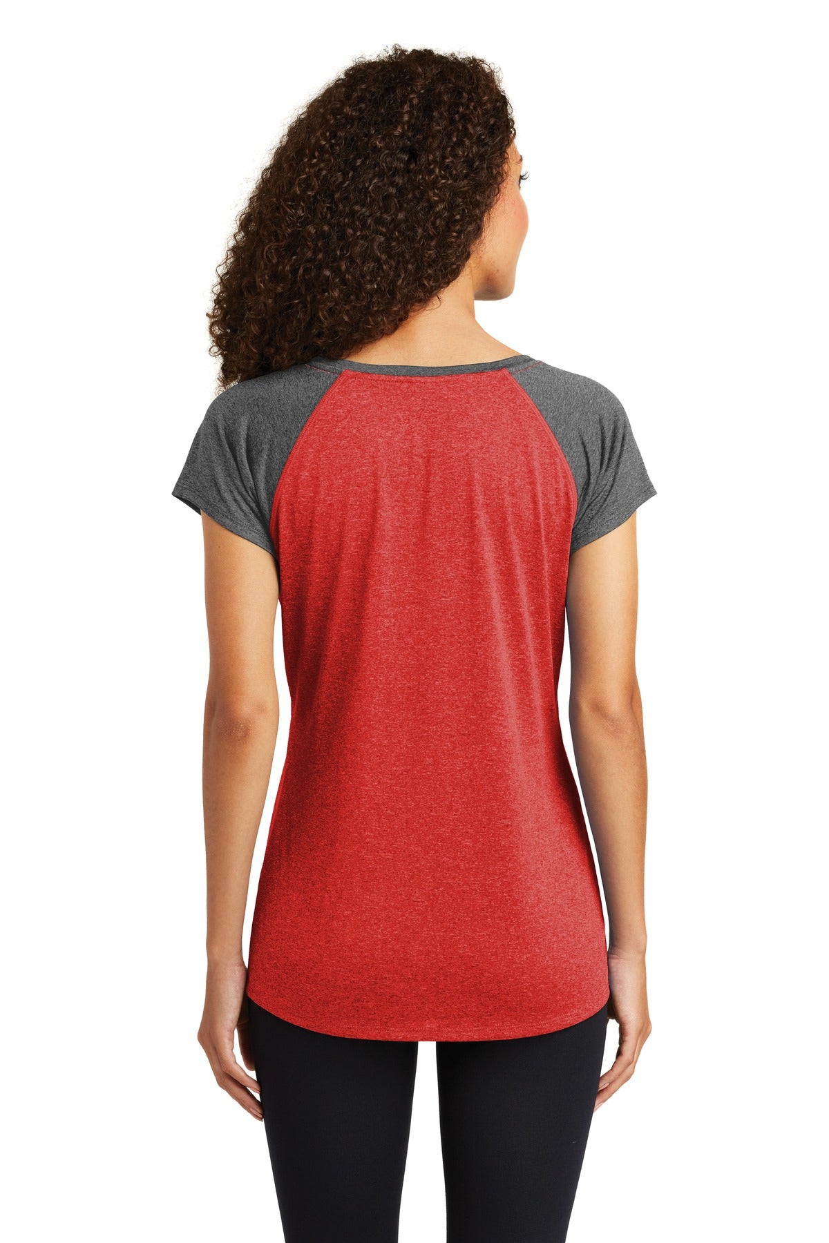 Sport-Tek Ladies Heather-On-Heather Contender ™ Scoop Neck Tee. LST362